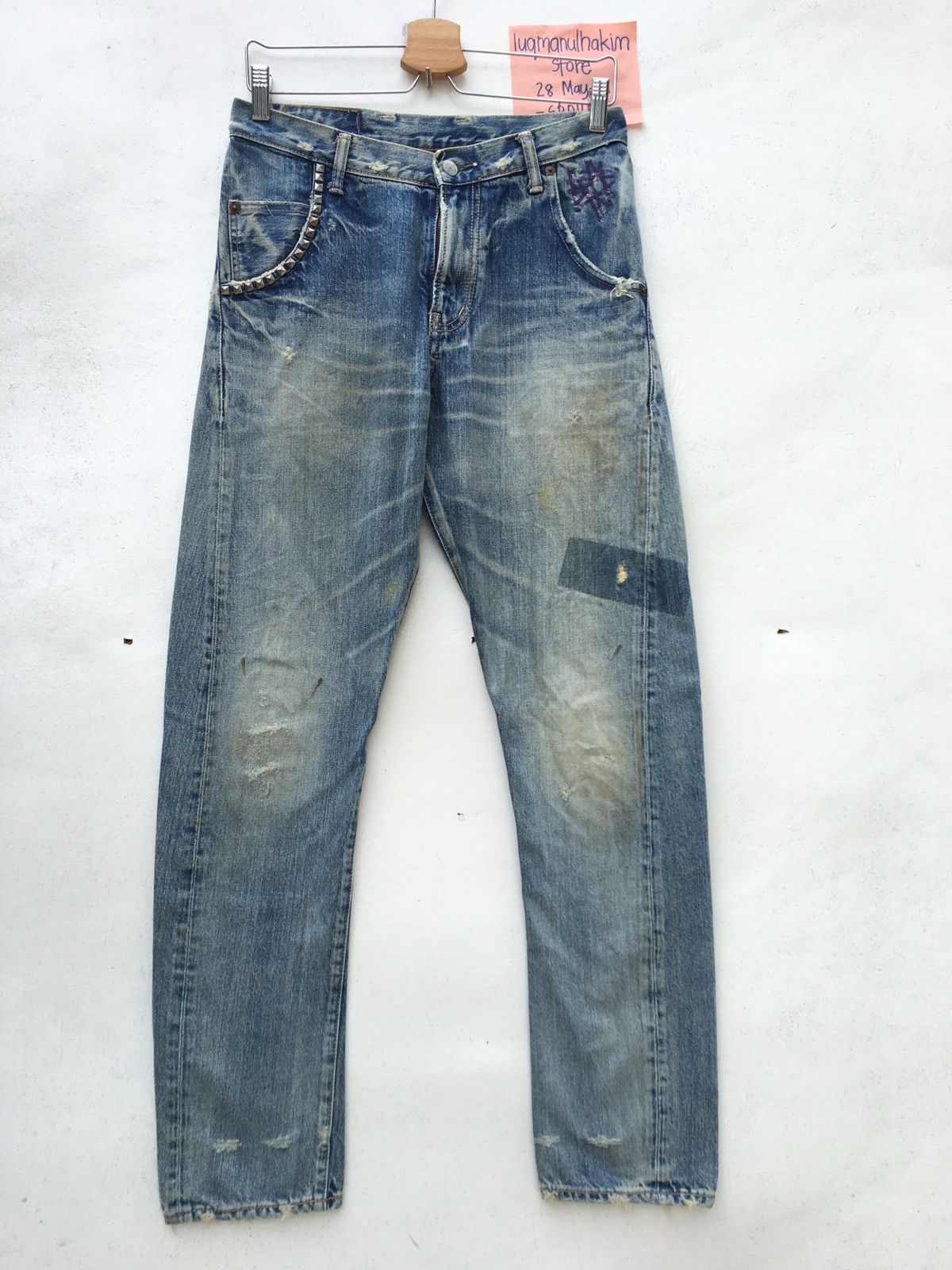 Hysteric Glamour Rare Hysteric Glamour Distressed Metal Spike Jeans Size US 28 / EU 44 - 1 Thumbnail