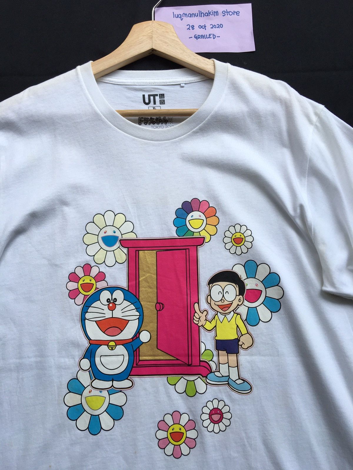 TAKASHI MURAKAMI DORAEMON X UNIQLO TOKYO 2017 SIZE MEDIUM