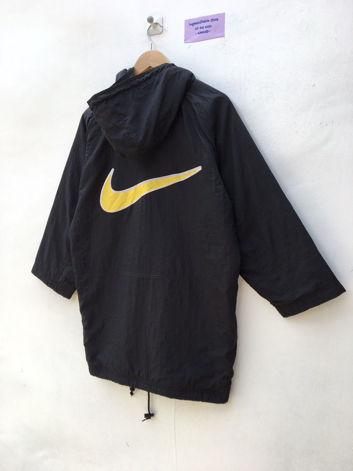 Nike Vintage Nike Swoosh Big Logo Raincoats /Puffer Jacket Size US M / EU 48-50 / 2 - 2 Thumbnail