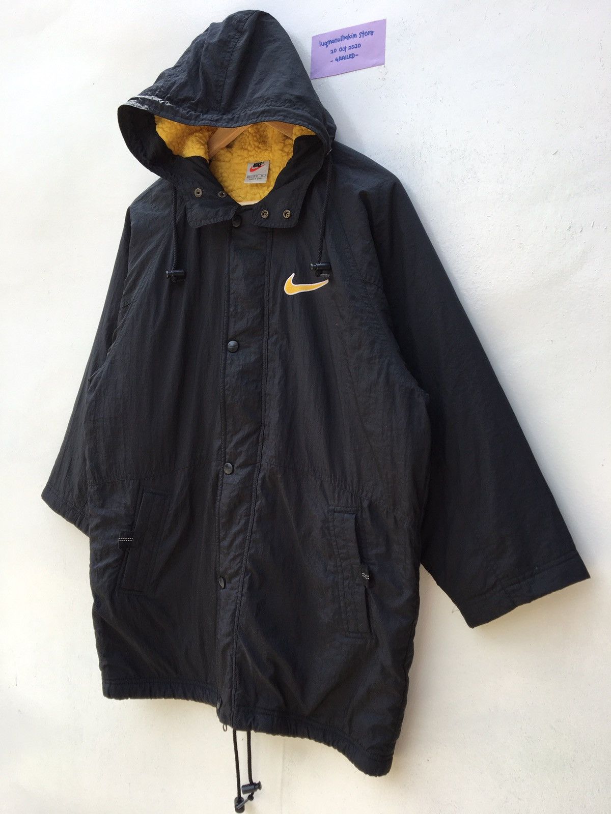 Nike Vintage Nike Swoosh Big Logo Raincoats /Puffer Jacket Size US M / EU 48-50 / 2 - 5 Thumbnail