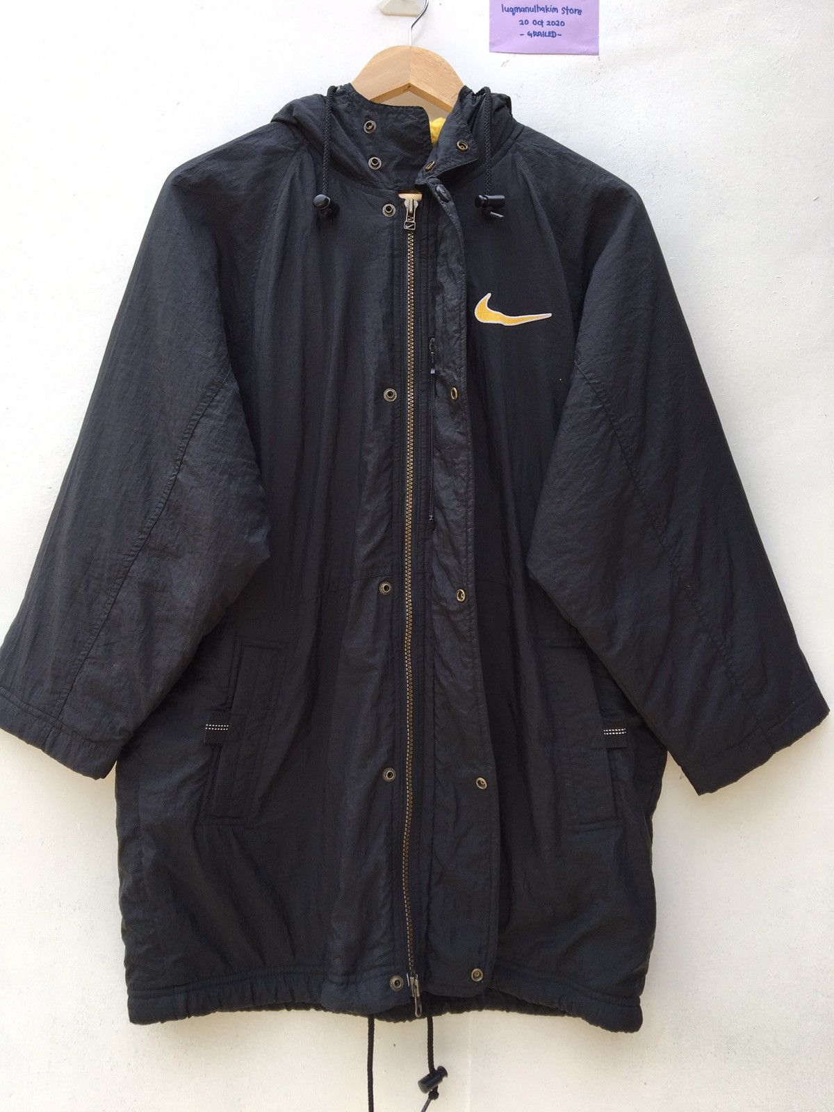 Nike Vintage Nike Swoosh Big Logo Raincoats /Puffer Jacket Size US M / EU 48-50 / 2 - 16 Thumbnail