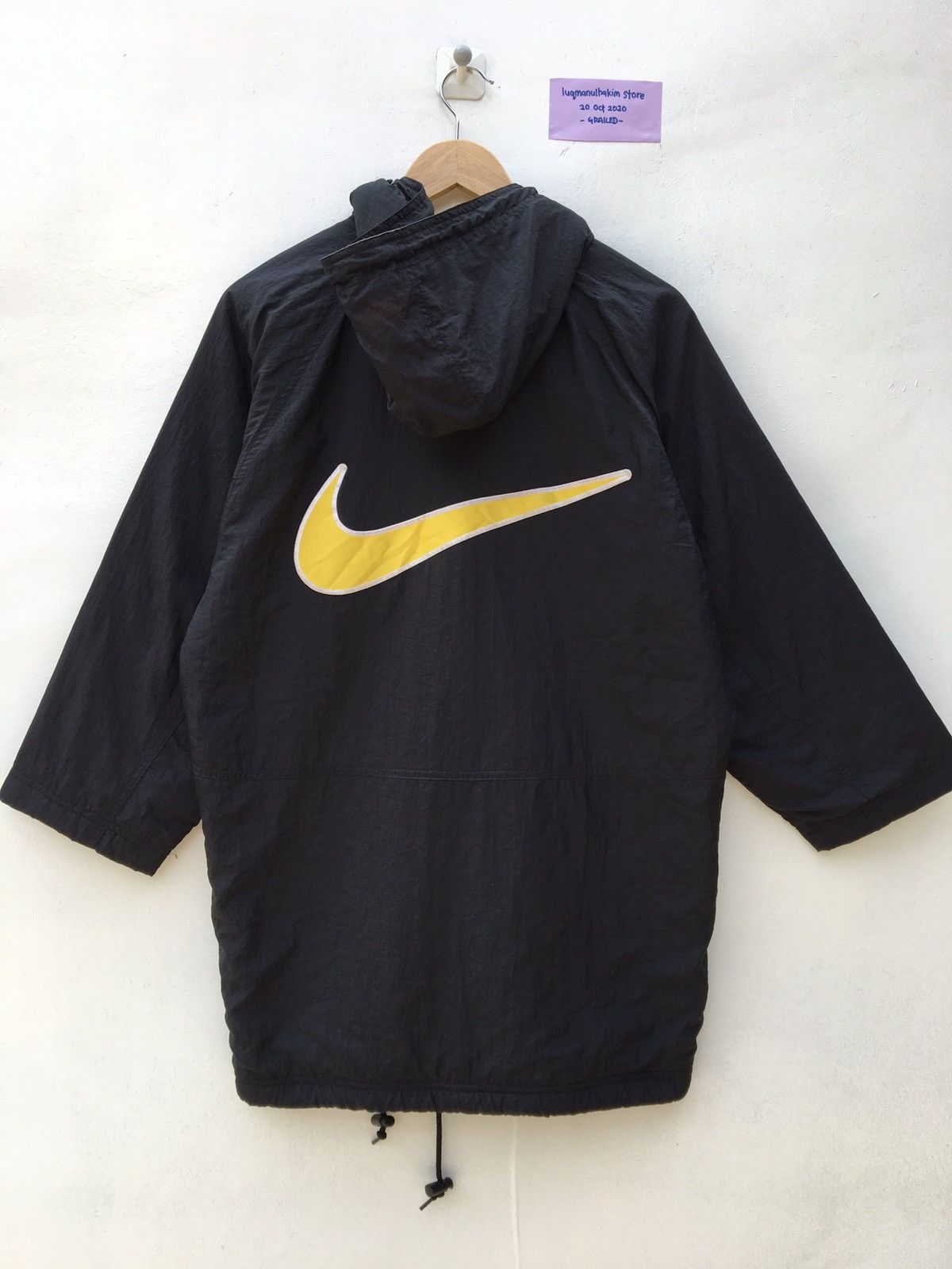 Nike Vintage Nike Swoosh Big Logo Raincoats /Puffer Jacket Size US M / EU 48-50 / 2 - 1 Thumbnail