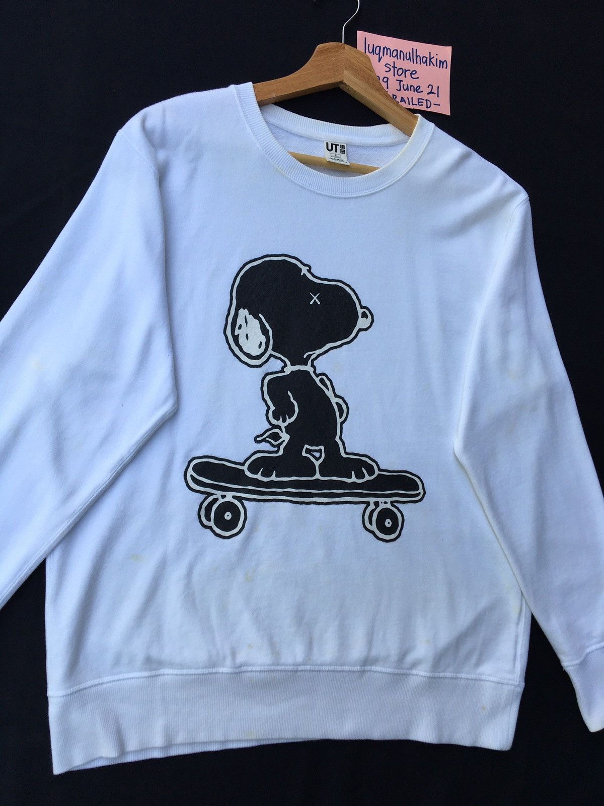 Kaws × Uniqlo Rare Joe Kaws x Uniqlo Peanuts Snoopy Sweatshirt Size US L / EU 52-54 / 3 - 4 Thumbnail