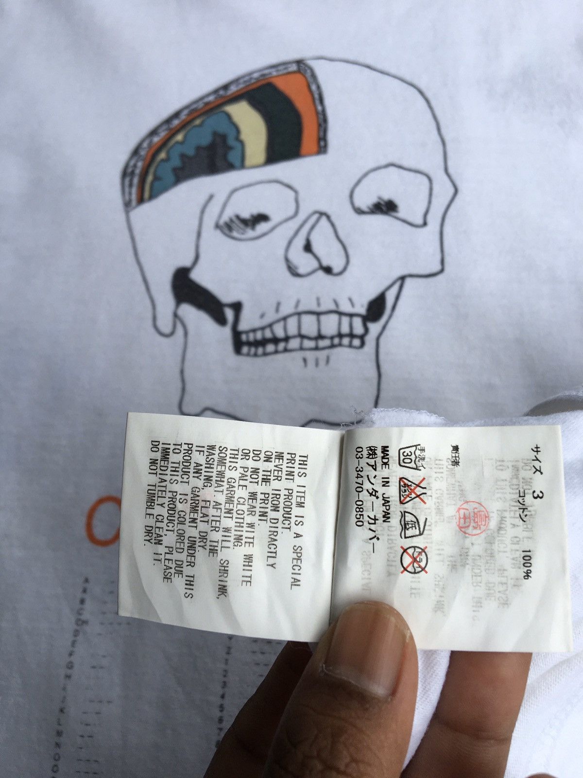 Jun Takahashi Rare Undercover Printed Skull Citsilaminim Tshirt Size US L / EU 52-54 / 3 - 10 Thumbnail