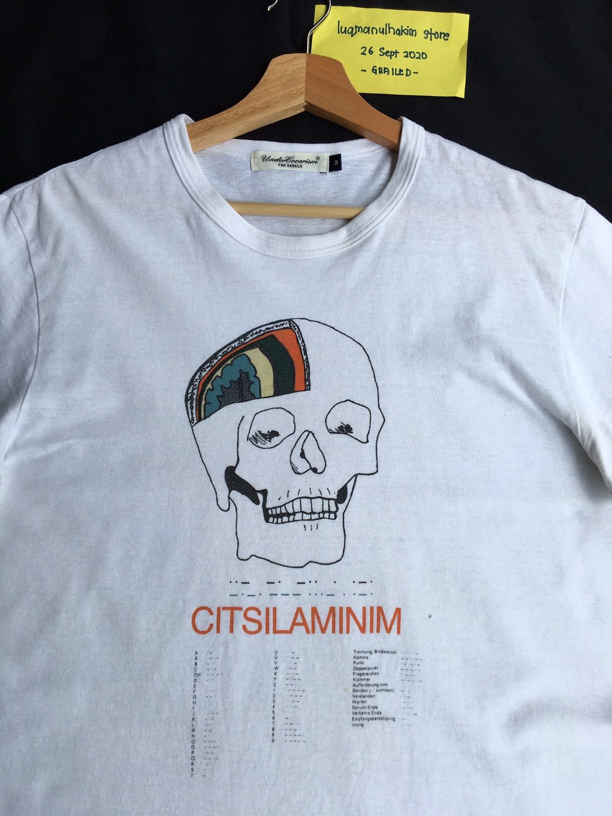 Jun Takahashi Rare Undercover Printed Skull Citsilaminim Tshirt Size US L / EU 52-54 / 3 - 1 Thumbnail