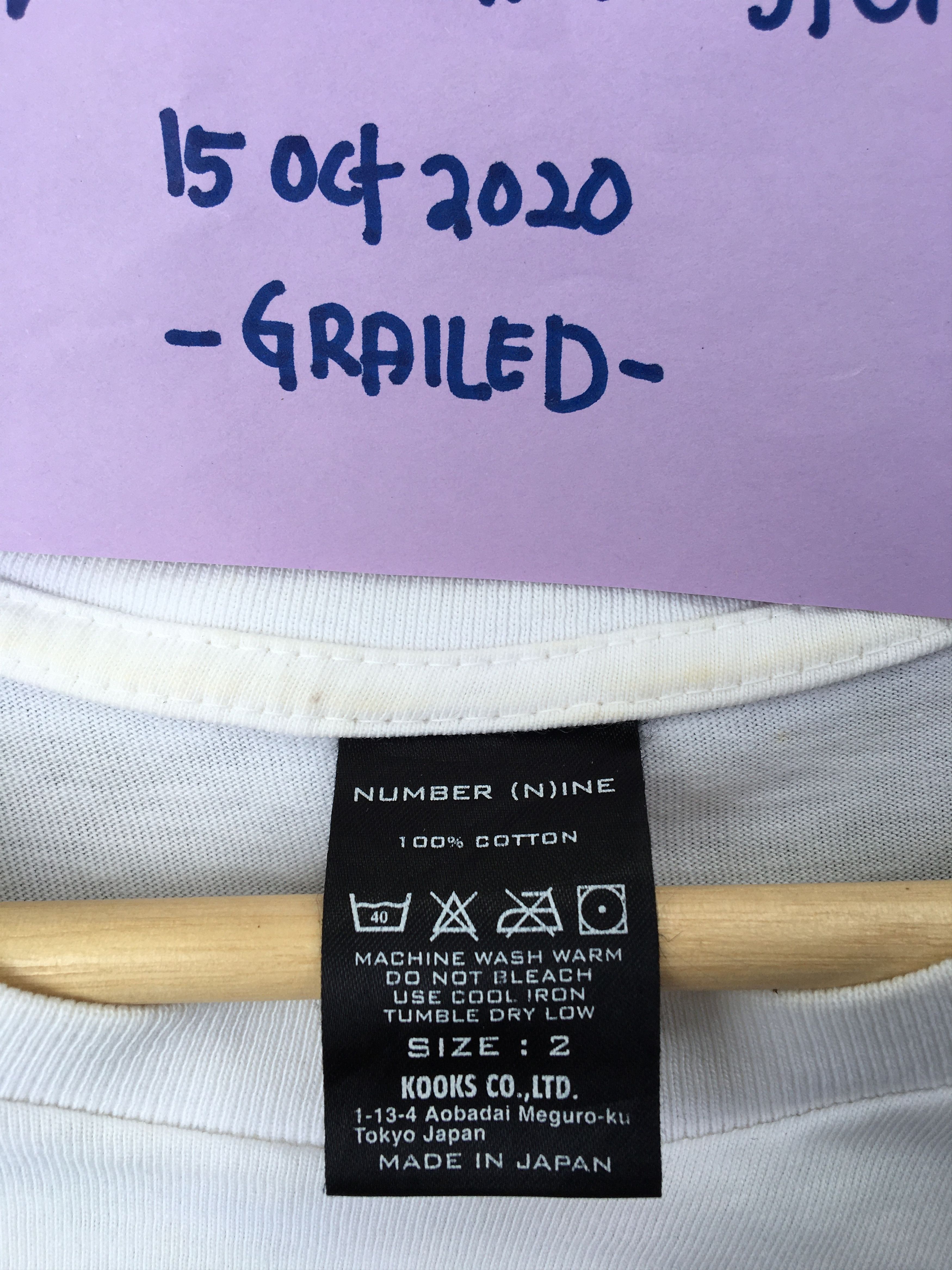 Number (N)ine Old No. 9 Pennyroyal Tea Aberdeen Kurt Cobain Nirvana Size US M / EU 48-50 / 2 - 7 Thumbnail