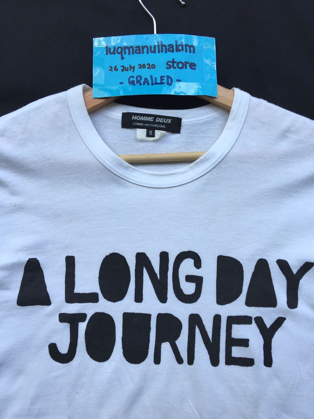 Comme des Garcons CDG Homme Deux ‘A Long Day Journey’ Tee White Size US M / EU 48-50 / 2 - 6 Thumbnail