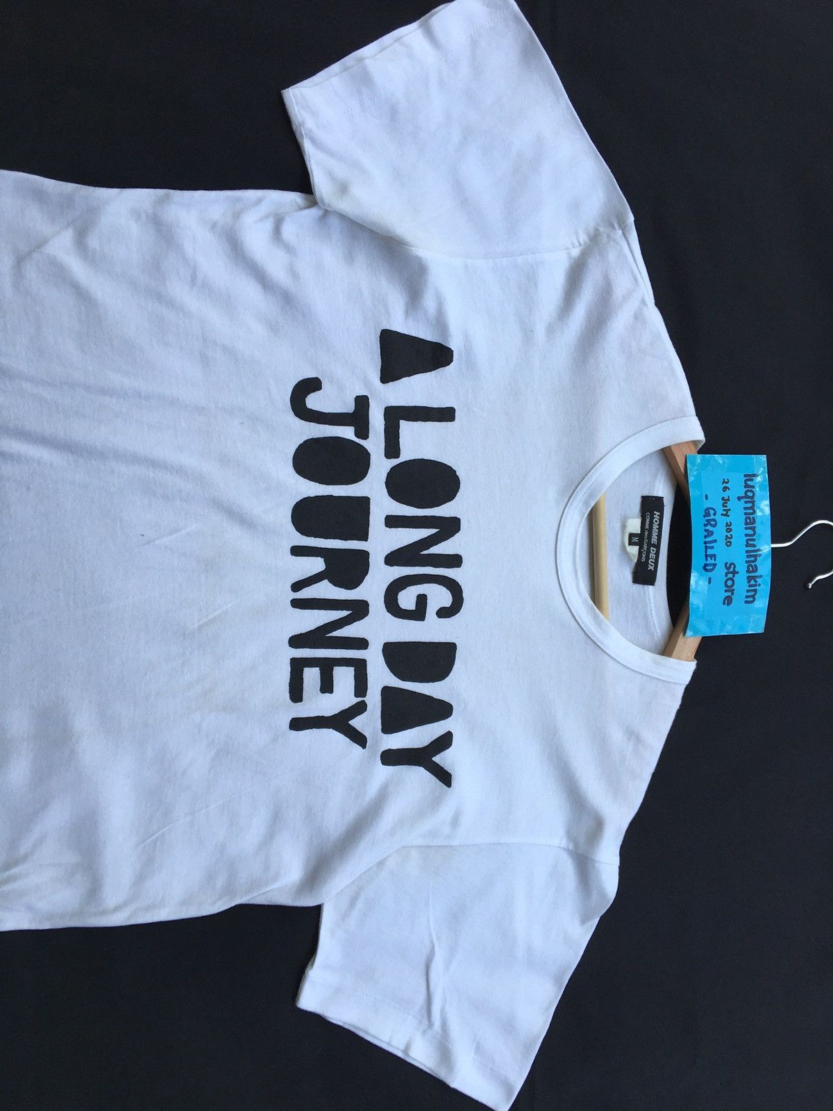 Comme des Garcons CDG Homme Deux ‘A Long Day Journey’ Tee White Size US M / EU 48-50 / 2 - 5 Thumbnail