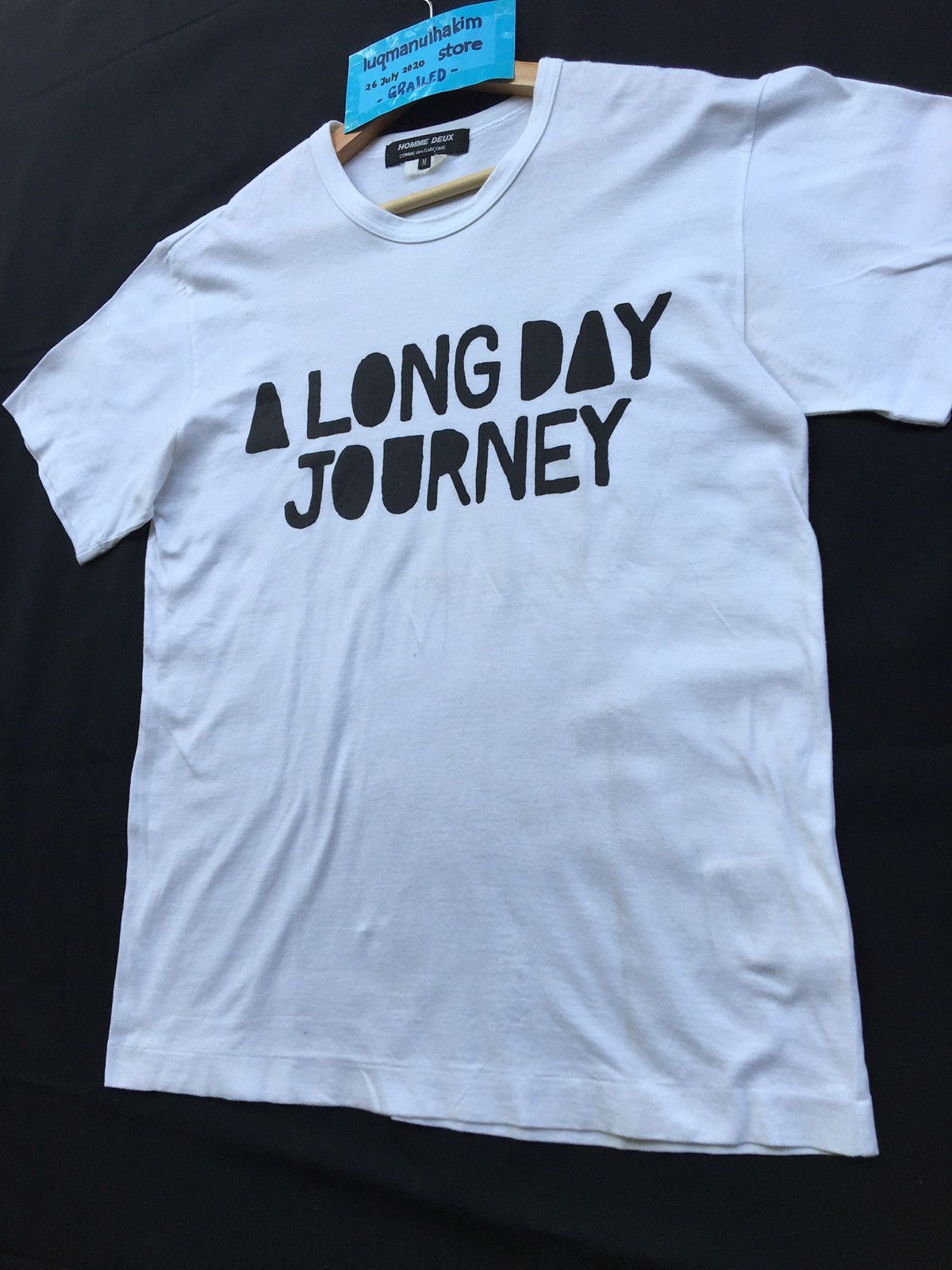 Comme des Garcons CDG Homme Deux ‘A Long Day Journey’ Tee White Size US M / EU 48-50 / 2 - 3 Thumbnail