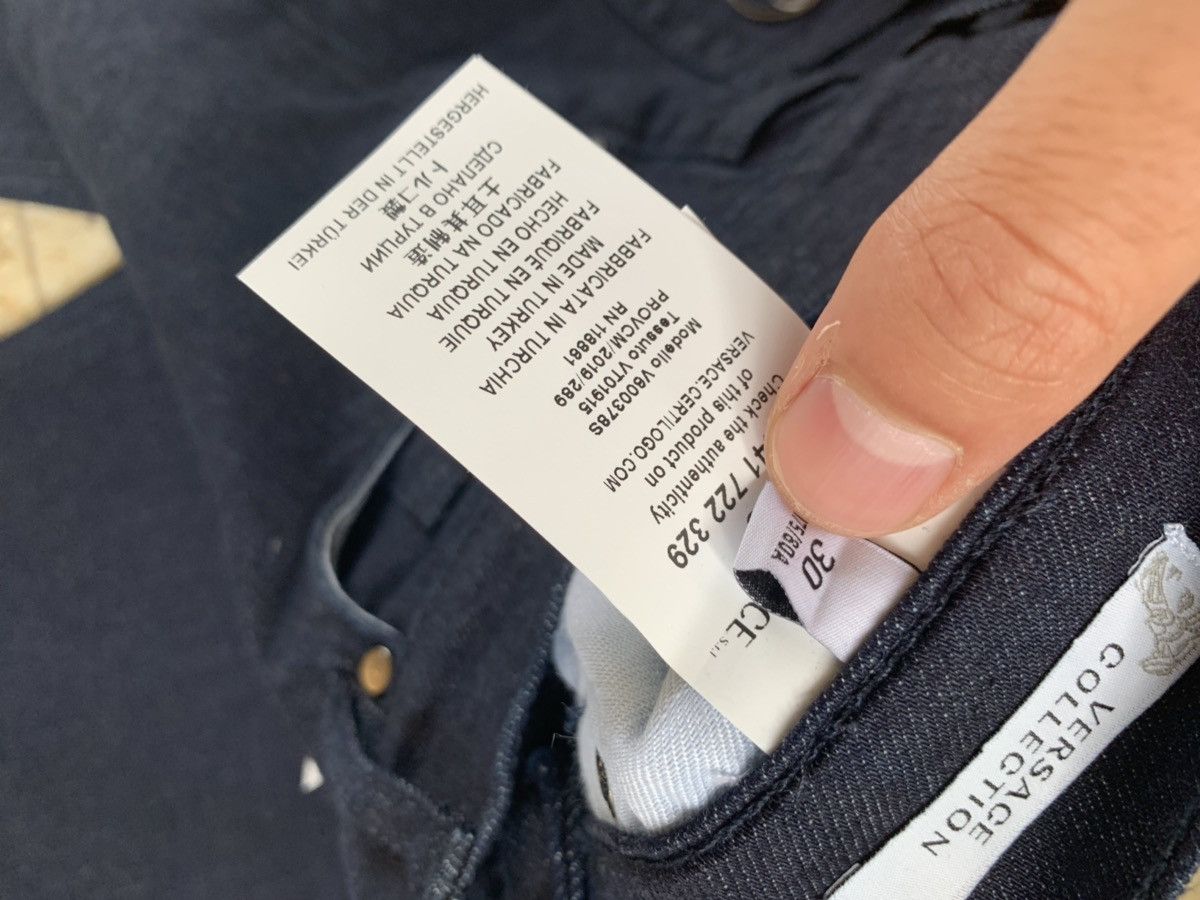 Versace Dark Blue Denim With Stamp Size US 30 / EU 46 - 9 Thumbnail