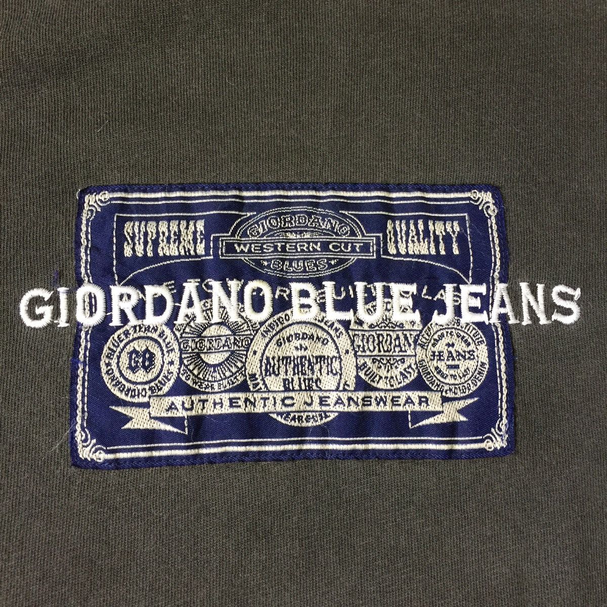 Giordano Vintage Giordano T-Shirt Big Logo Embroidery Giordano Tee Size US M / EU 48-50 / 2 - 14 Thumbnail