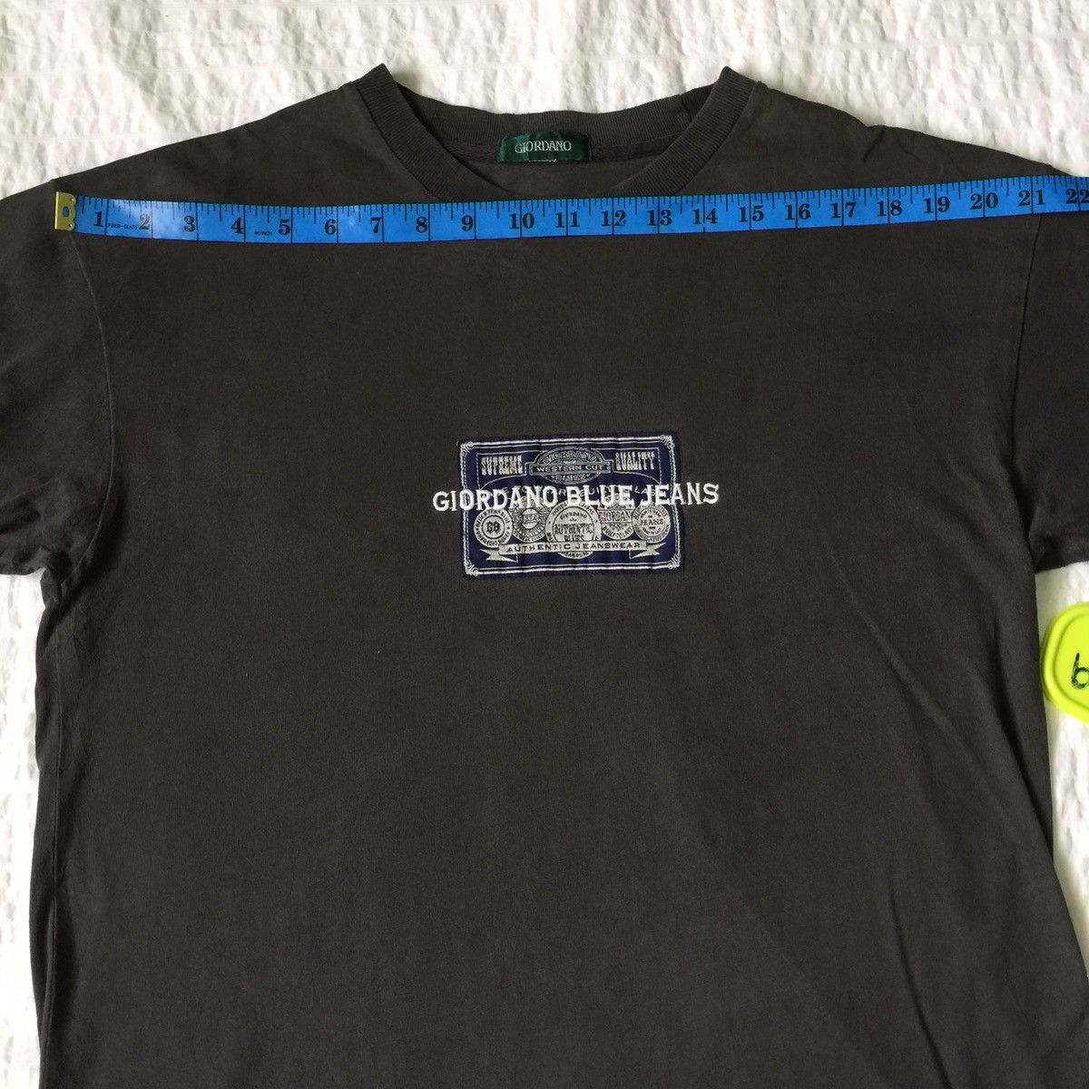 Giordano Vintage Giordano T-Shirt Big Logo Embroidery Giordano Tee Size US M / EU 48-50 / 2 - 9 Thumbnail