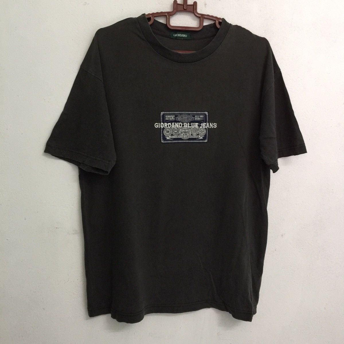Giordano Vintage Giordano T-Shirt Big Logo Embroidery Giordano Tee Size US M / EU 48-50 / 2 - 3 Thumbnail