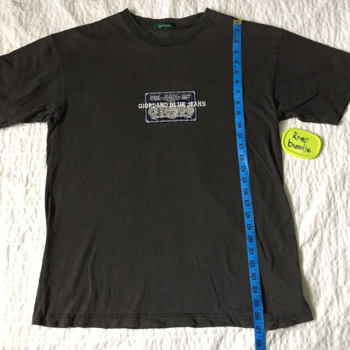Giordano Vintage Giordano T-Shirt Big Logo Embroidery Giordano Tee Size US M / EU 48-50 / 2 - 11 Thumbnail