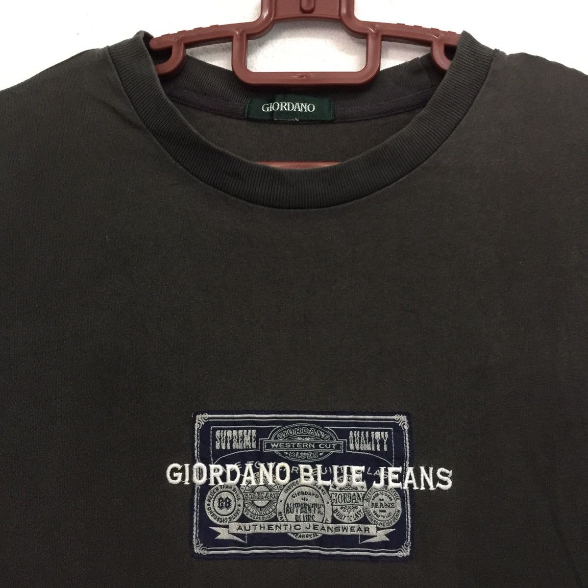 Giordano Vintage Giordano T-Shirt Big Logo Embroidery Giordano Tee Size US M / EU 48-50 / 2 - 4 Thumbnail