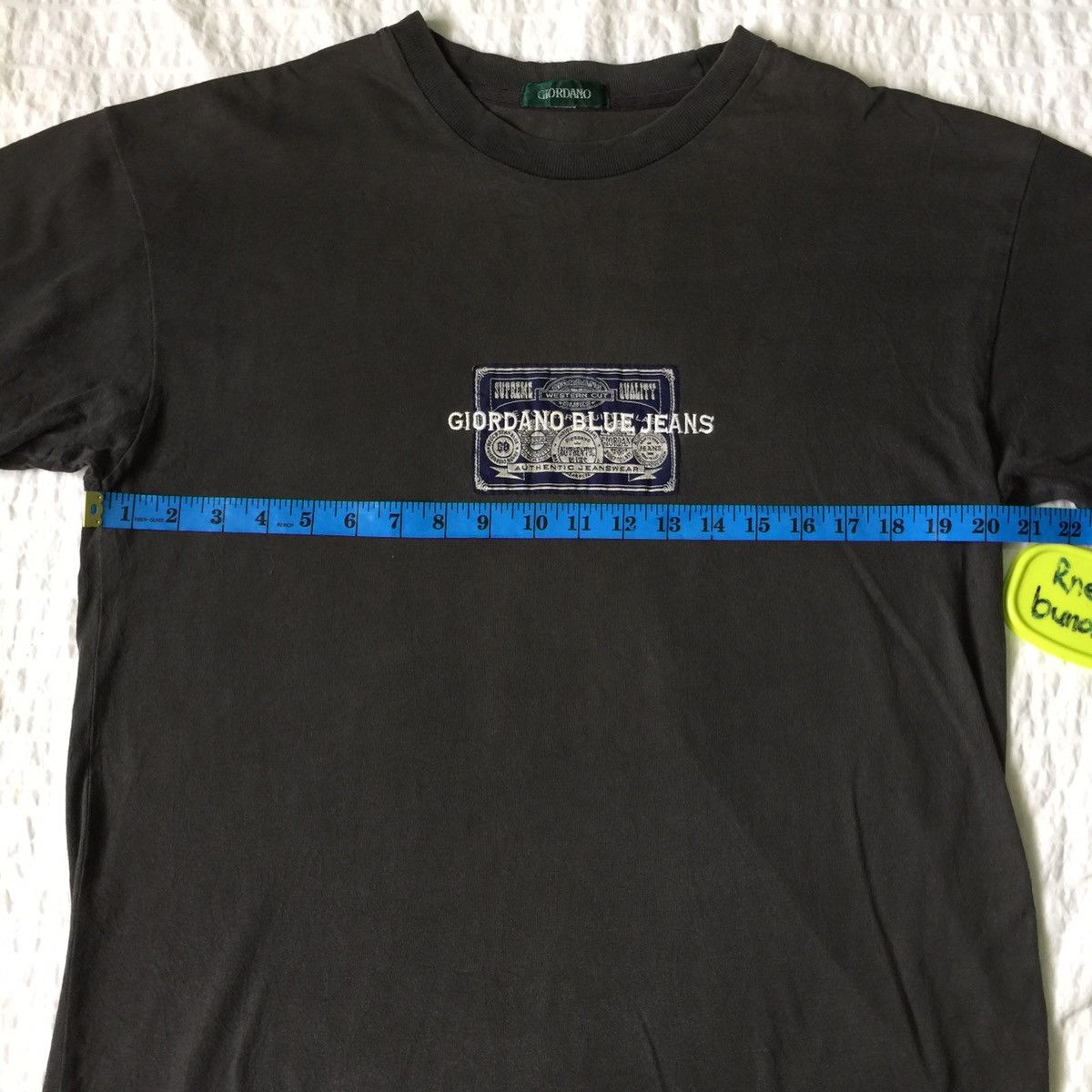 Giordano Vintage Giordano T-Shirt Big Logo Embroidery Giordano Tee Size US M / EU 48-50 / 2 - 10 Thumbnail