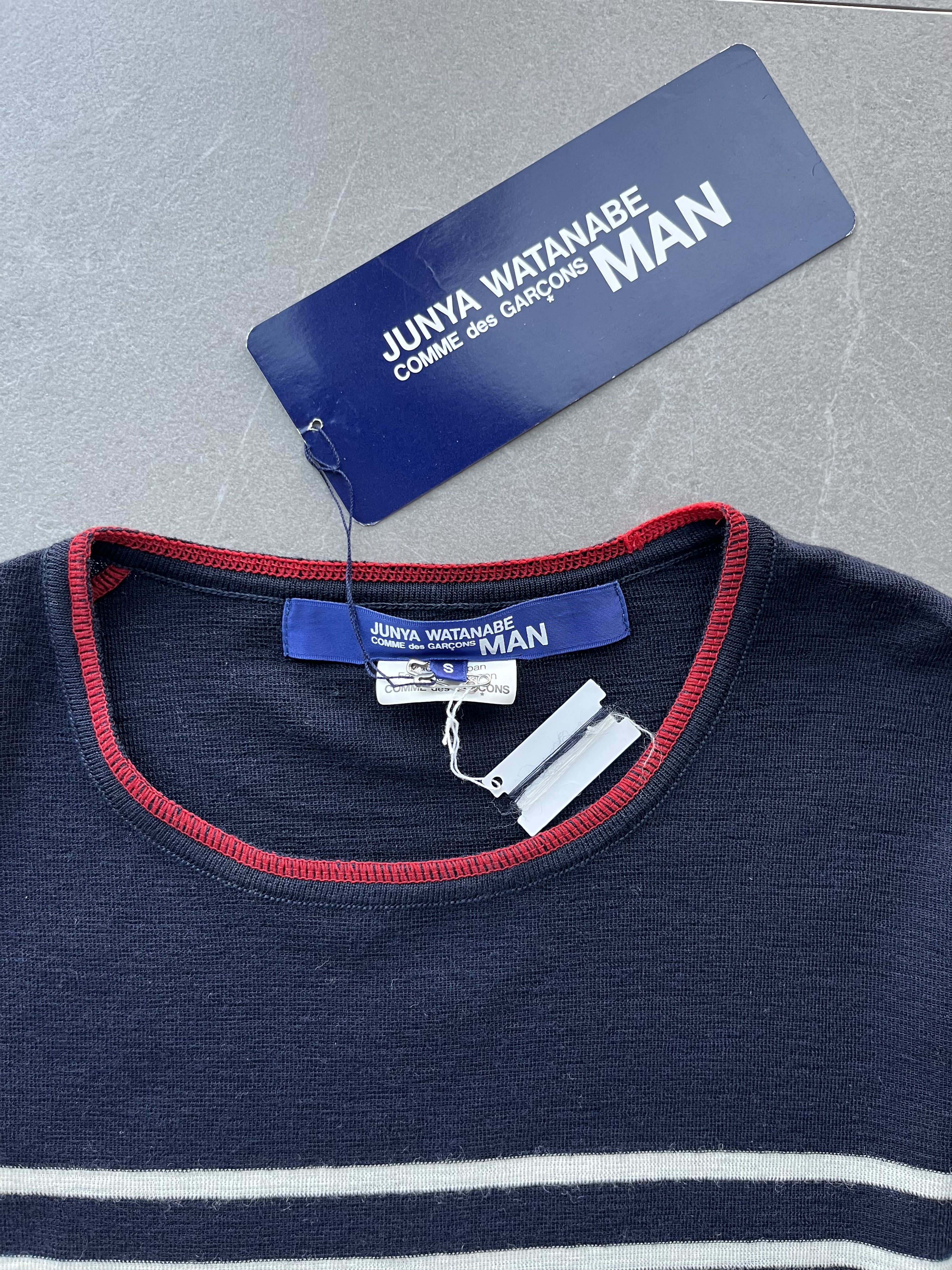 Junya Watanabe Junya Watanabe MAN Comme des Garçons Stripe Wool Sweater Size US S / EU 44-46 / 1 - 7 Thumbnail