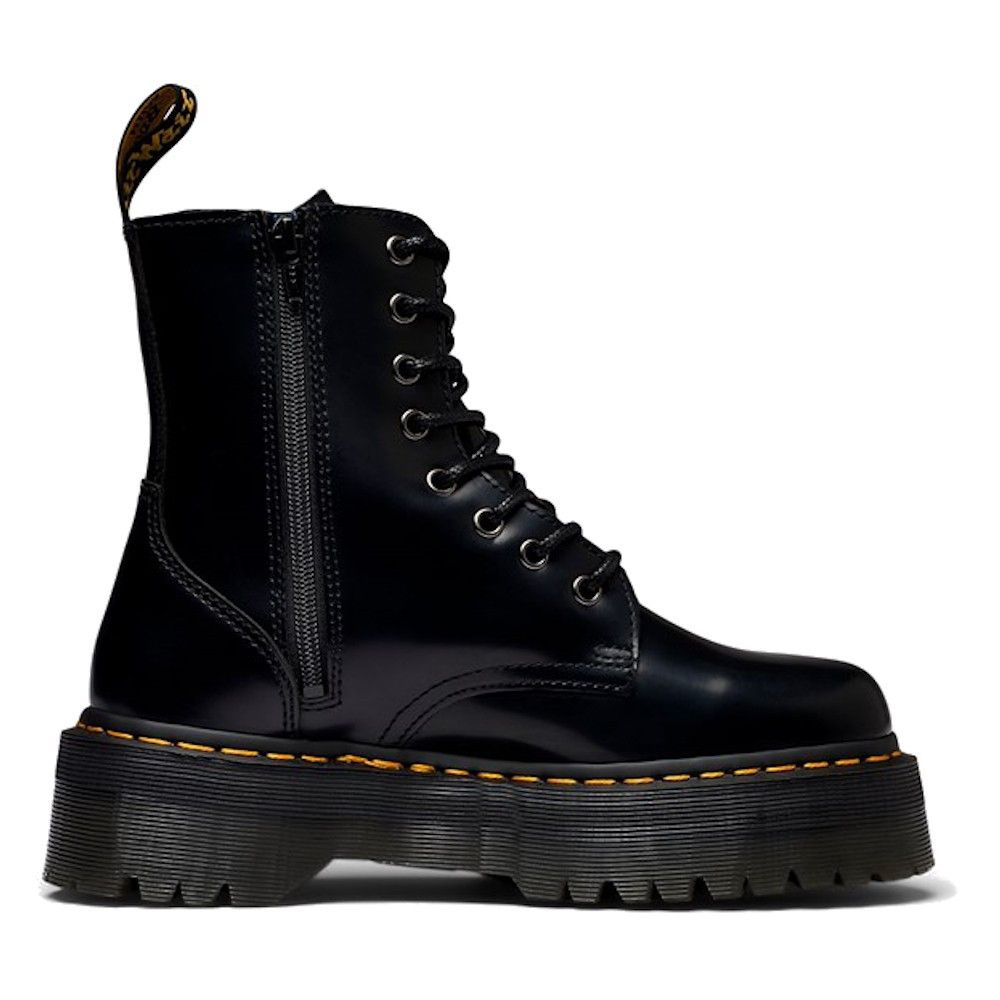 Dr. Martens Dr. Martens Jadon Black Smooth 15265001 US 8.5 EU 40 Size US 8.5 / IT 38.5 - 3 Thumbnail