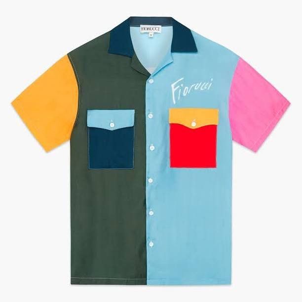 Designer × Fiorucci COLOUR BLOCK BOWLING SHIRT MULTI Size US XL / EU 56 / 4 - 5 Thumbnail
