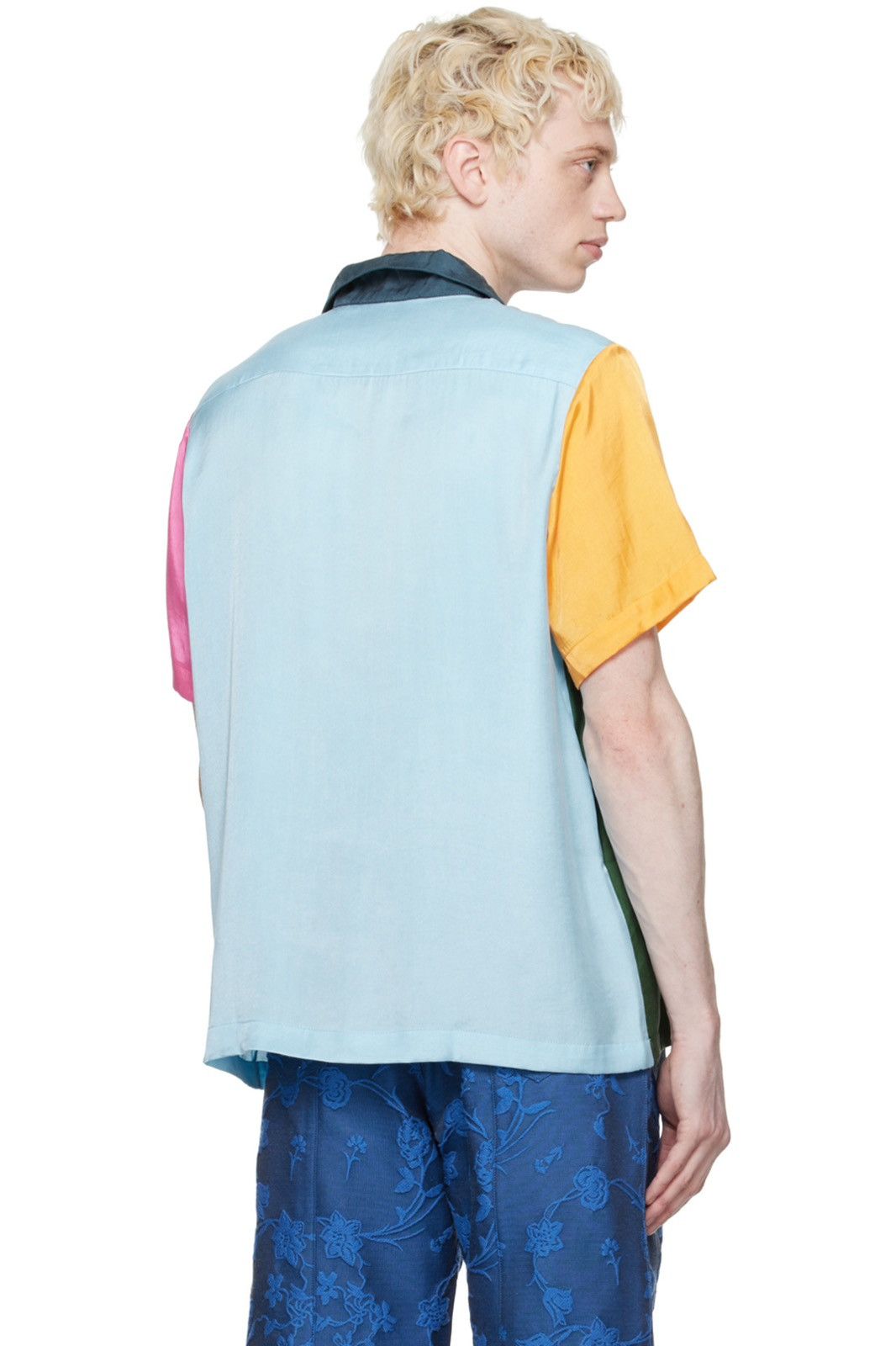 Designer × Fiorucci COLOUR BLOCK BOWLING SHIRT MULTI Size US XL / EU 56 / 4 - 7 Thumbnail