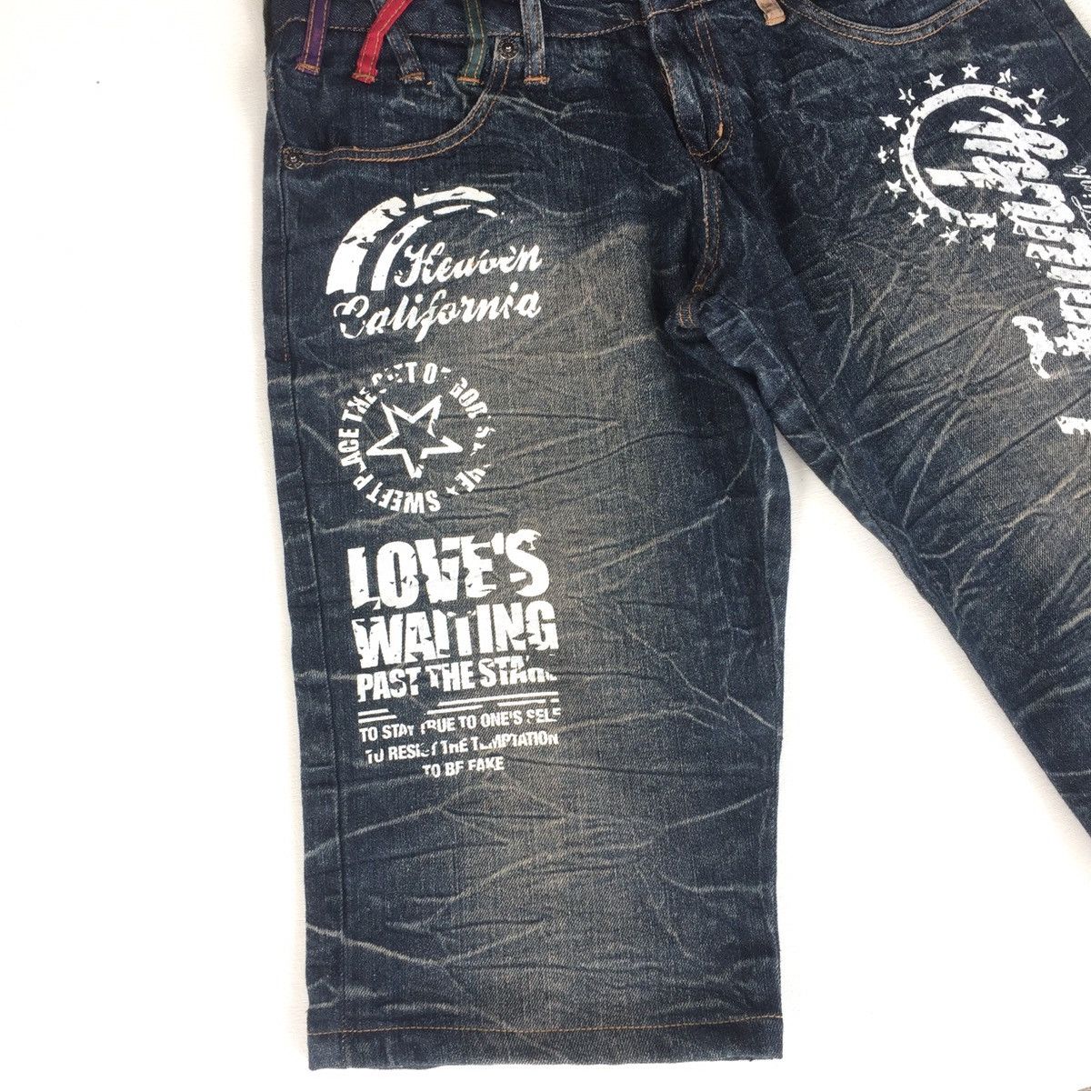 Japanese Brand Vintage Nylaus Double Waist Over Printed Crops Pants Size US 30 / EU 46 - 2 Thumbnail