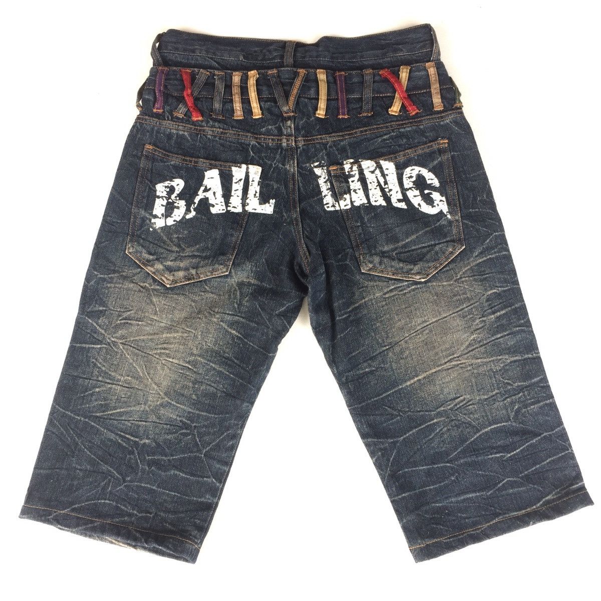 Japanese Brand Vintage Nylaus Double Waist Over Printed Crops Pants Size US 30 / EU 46 - 8 Thumbnail