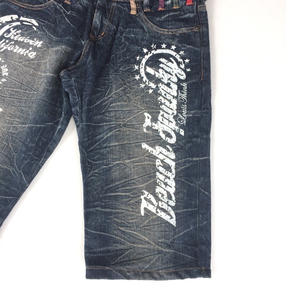 Japanese Brand Vintage Nylaus Double Waist Over Printed Crops Pants Size US 30 / EU 46 - 3 Thumbnail