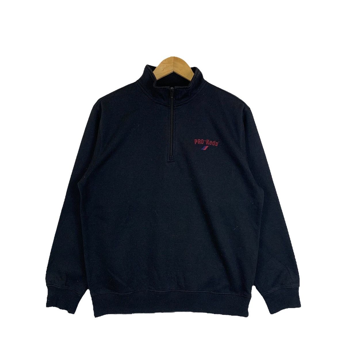 image of Pro Keds Sportswear Sweatshirt Pullover Jumper in Black, Men's (Size Medium)