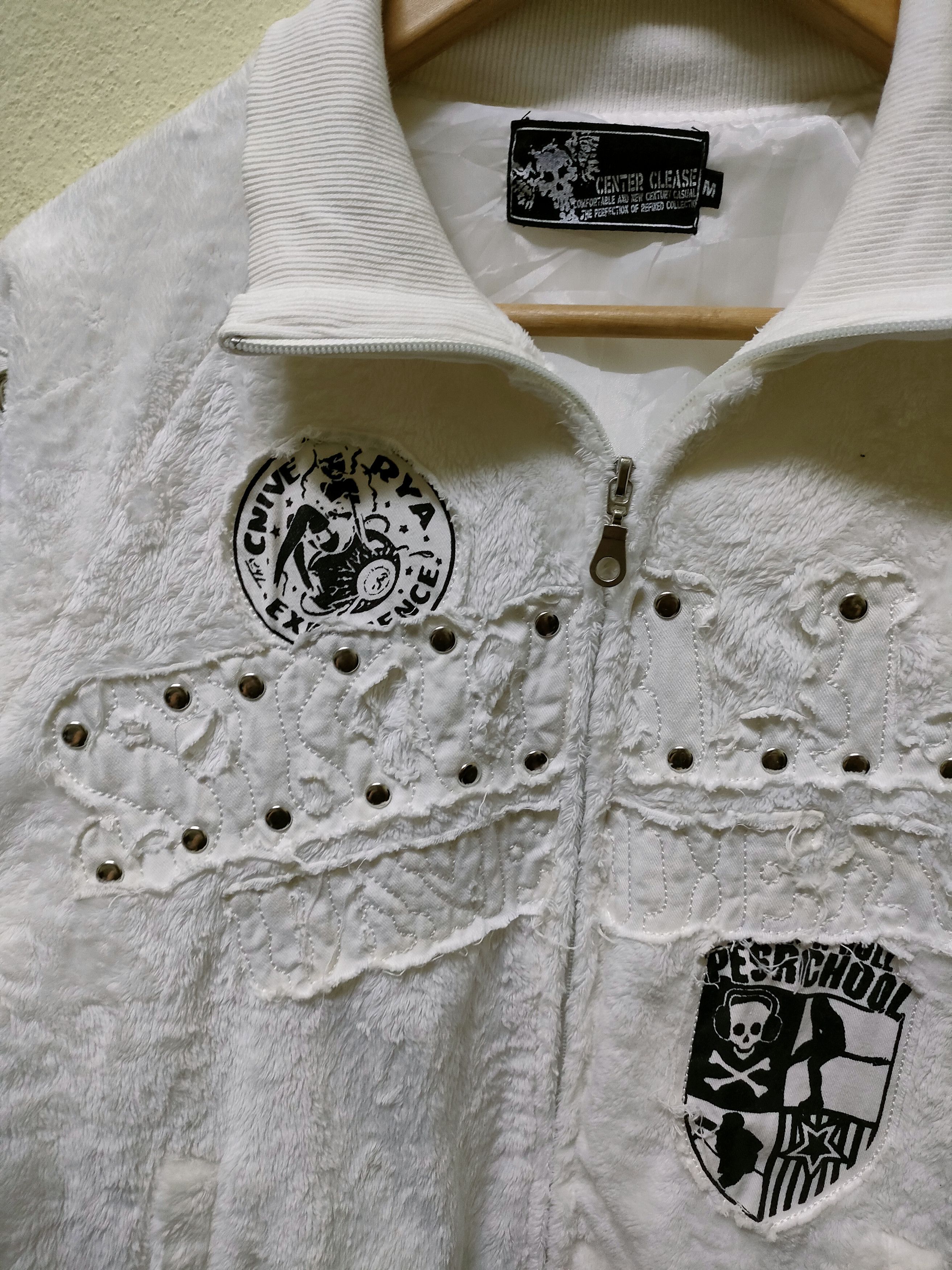 Japanese Brand Center Clease Skull Fleece Sweater Size US M / EU 48-50 / 2 - 8 Thumbnail