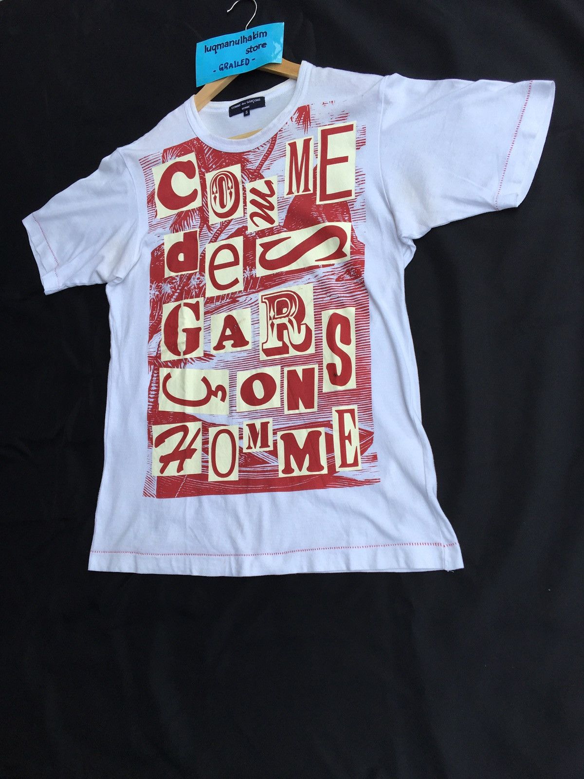 Comme des Garcons Comme Des Garcons CDG Spell Out Printed Very Rare Tshirt Size US S / EU 44-46 / 1 - 4 Thumbnail