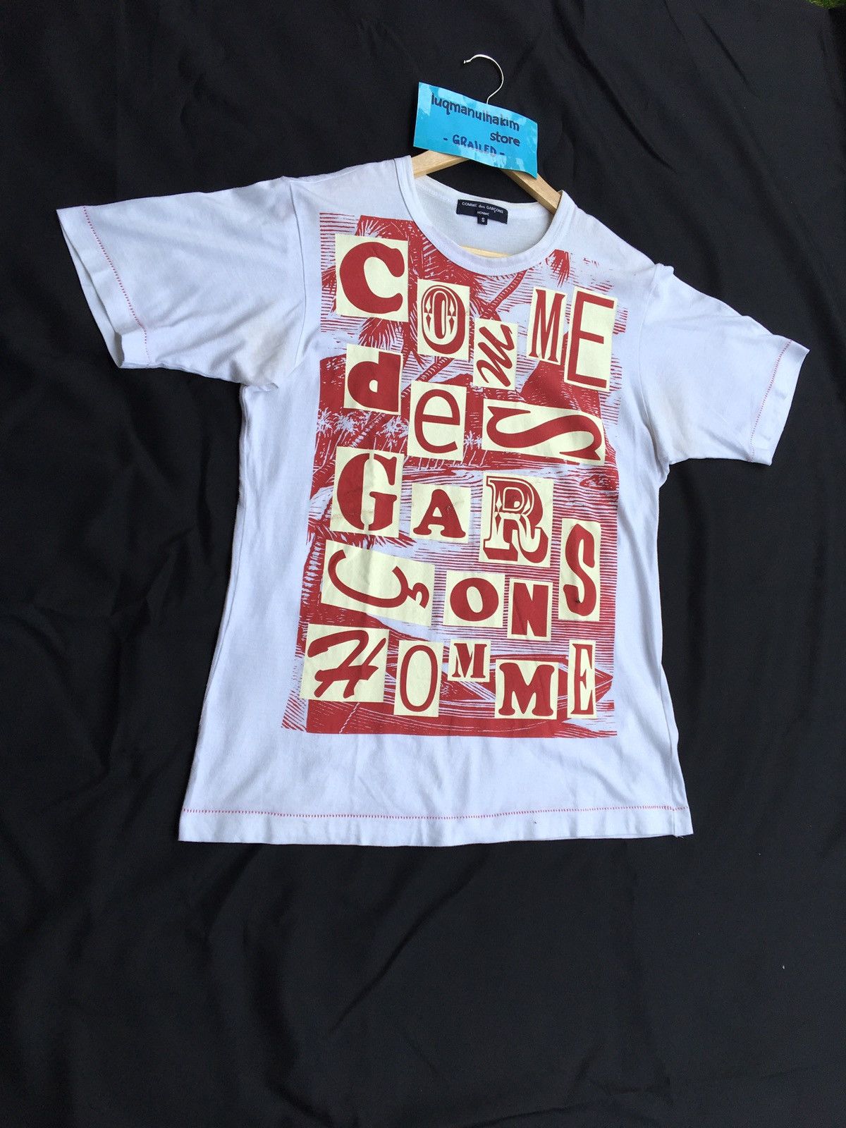 Comme des Garcons Comme Des Garcons CDG Spell Out Printed Very Rare Tshirt Size US S / EU 44-46 / 1 - 3 Thumbnail