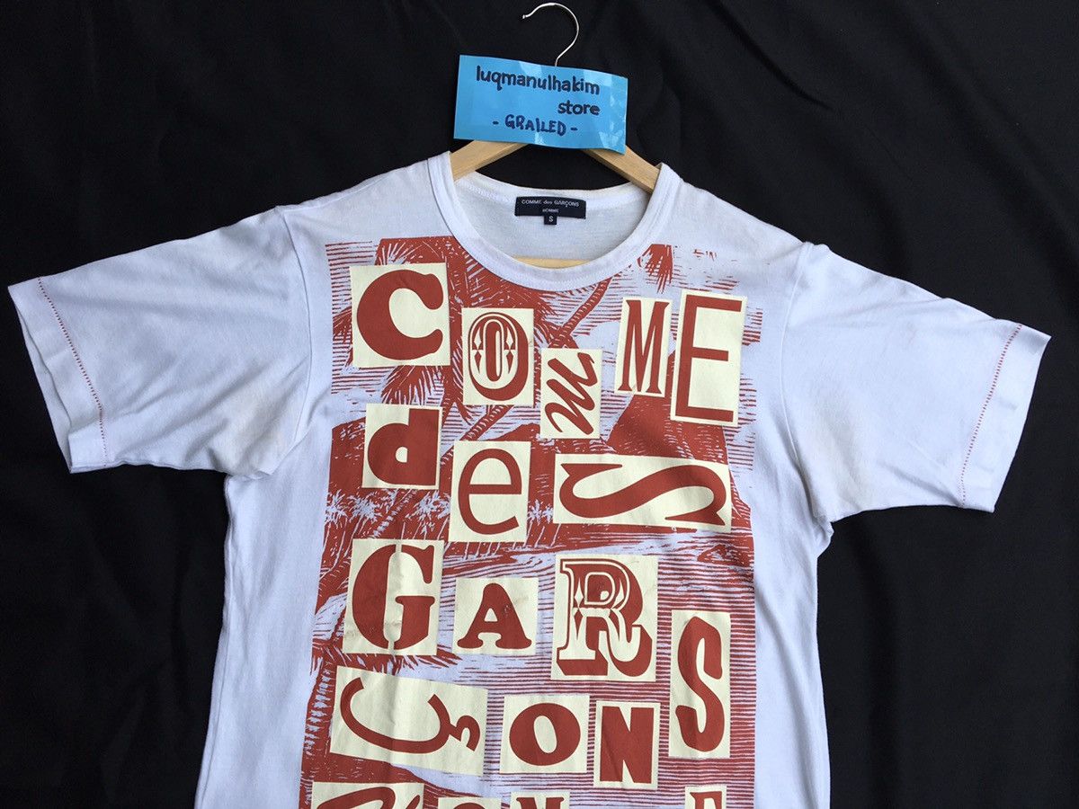 Comme des Garcons Comme Des Garcons CDG Spell Out Printed Very Rare Tshirt Size US S / EU 44-46 / 1 - 2 Thumbnail