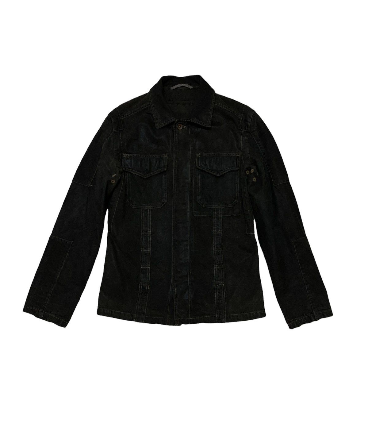 Rick Owens Waxed Denim Jacket | Grailed