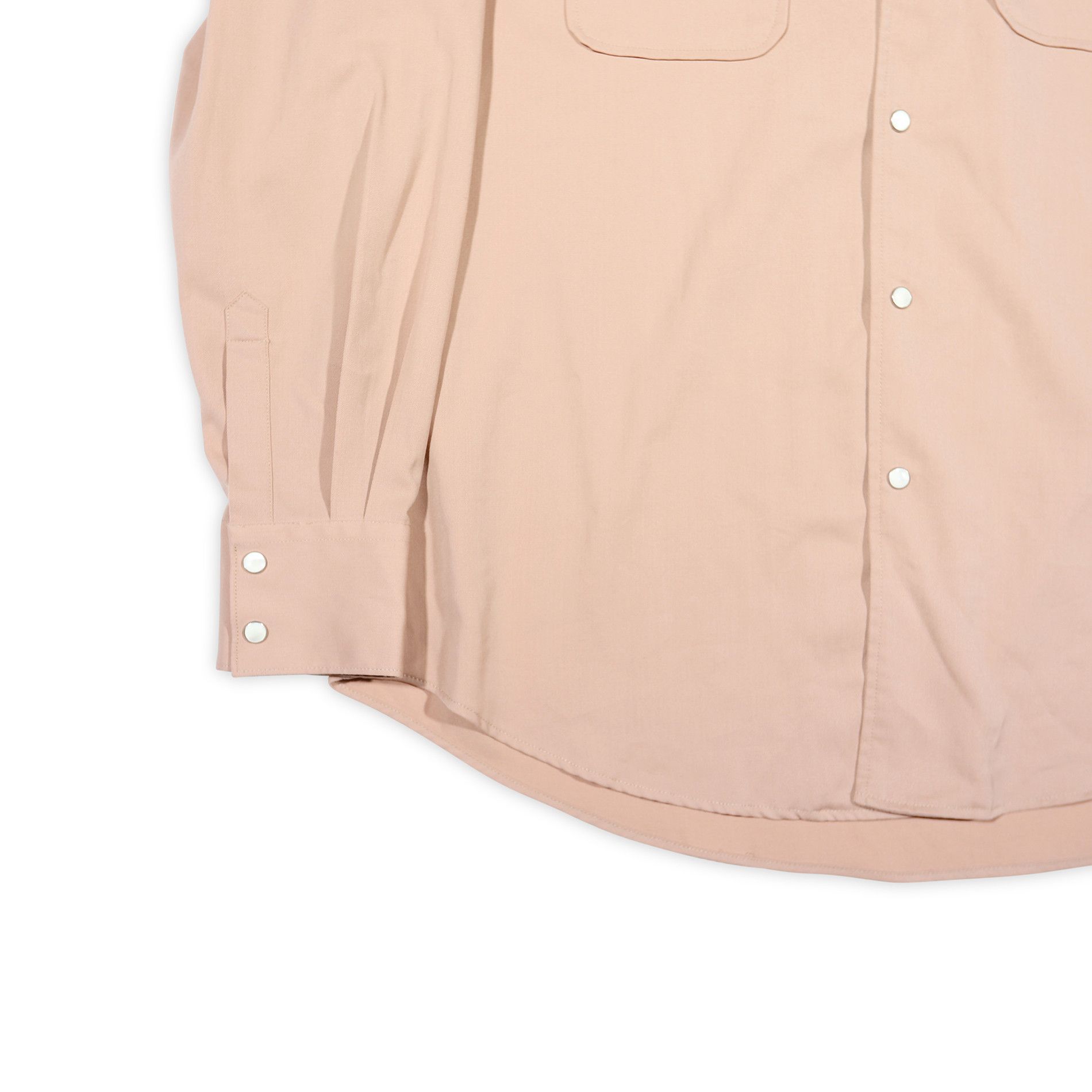 Dusty Pink Tech Wool Poco Shirt - Shirts Button Ups