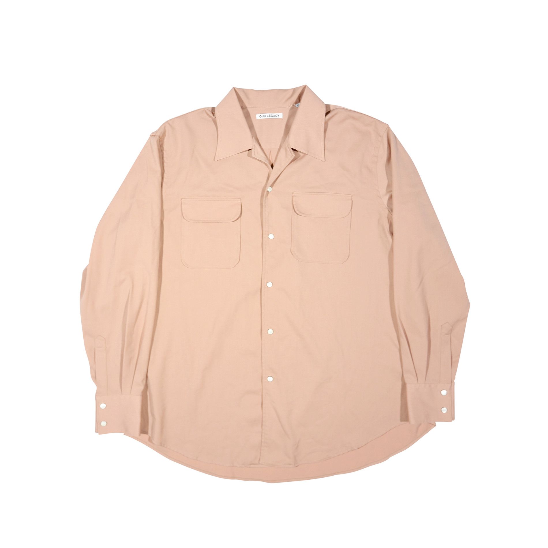 image of Our Legacy Dusty Pink Tech Wool Poco Shirt in Dust Pink, Men's (Size Medium)