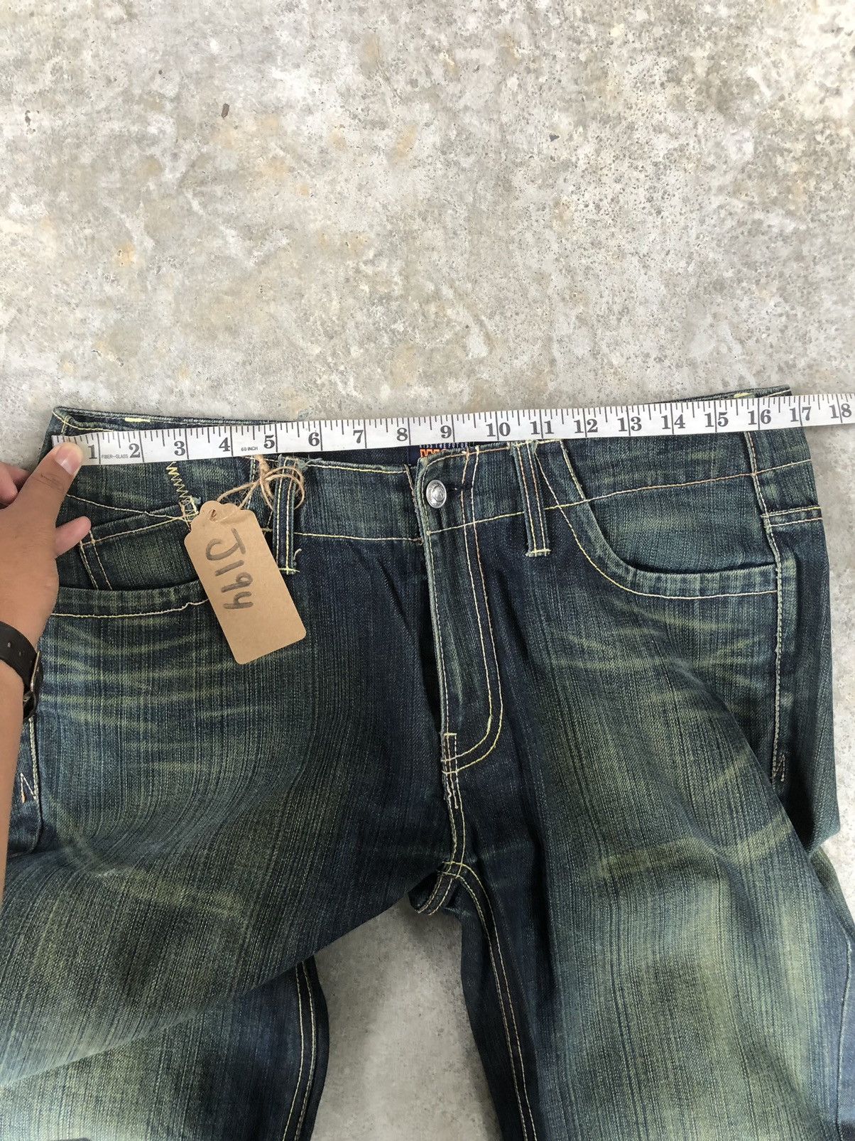 W&LT Vintage W&L.T Distressed Jeans Size US 33 - 17 Thumbnail