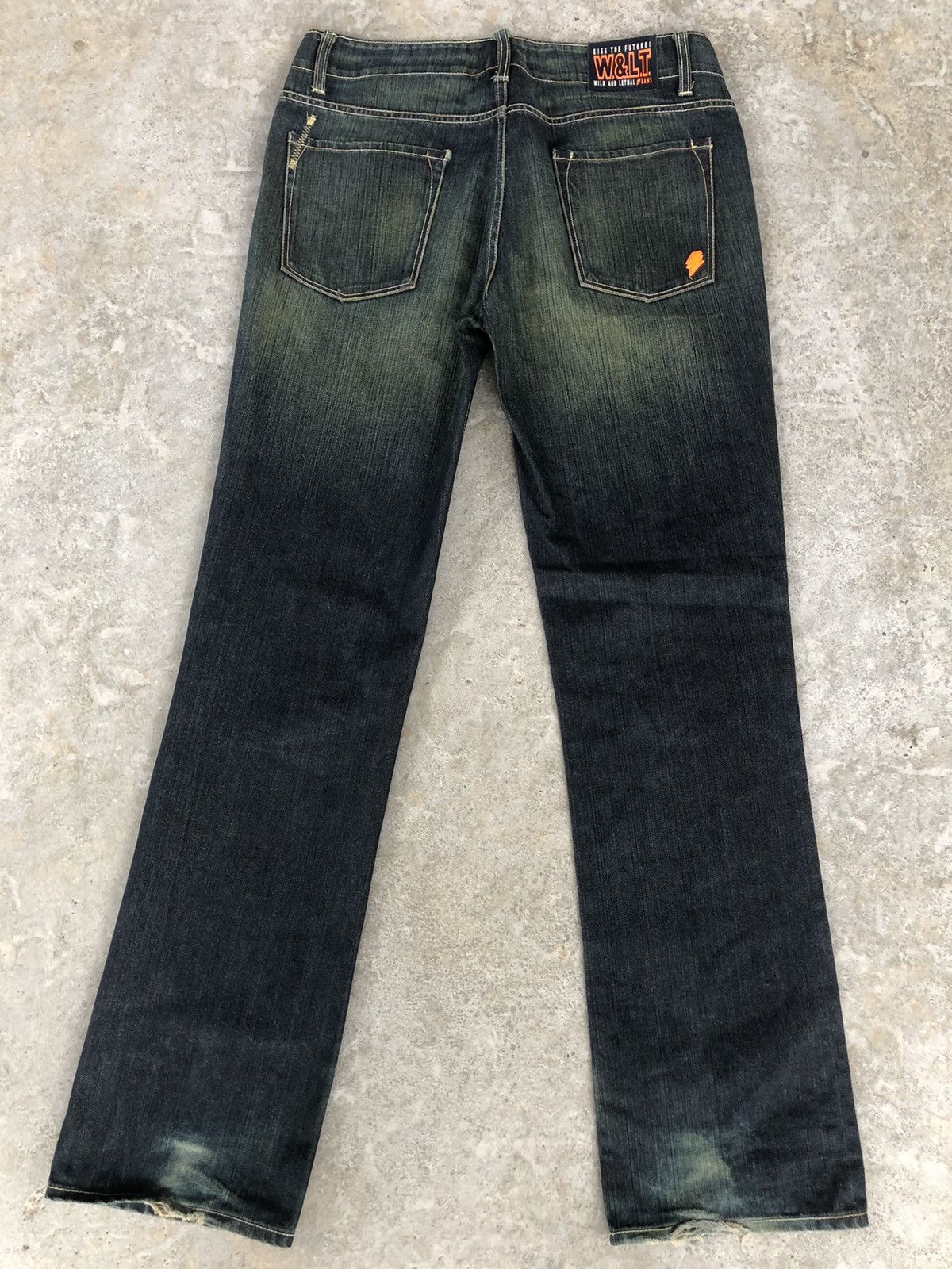 W&LT Vintage W&L.T Distressed Jeans Size US 33 - 2 Thumbnail