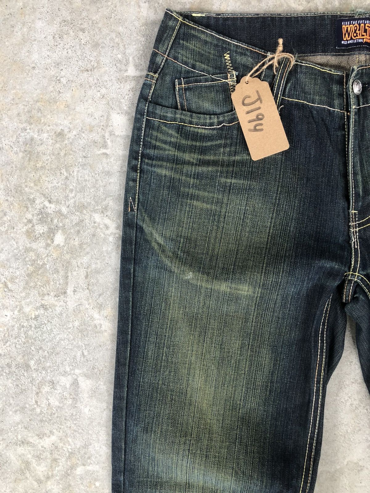 W&LT Vintage W&L.T Distressed Jeans Size US 33 - 4 Thumbnail
