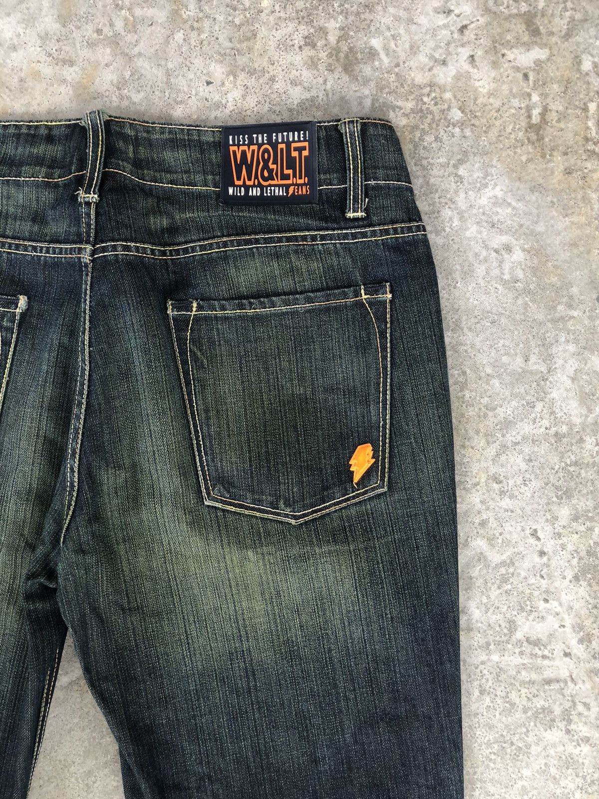 W&LT Vintage W&L.T Distressed Jeans Size US 33 - 10 Thumbnail