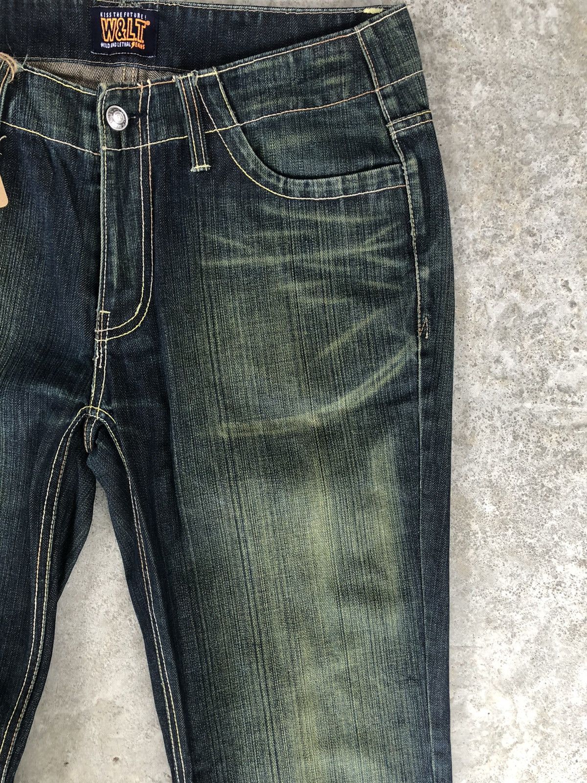 W&LT Vintage W&L.T Distressed Jeans Size US 33 - 5 Thumbnail