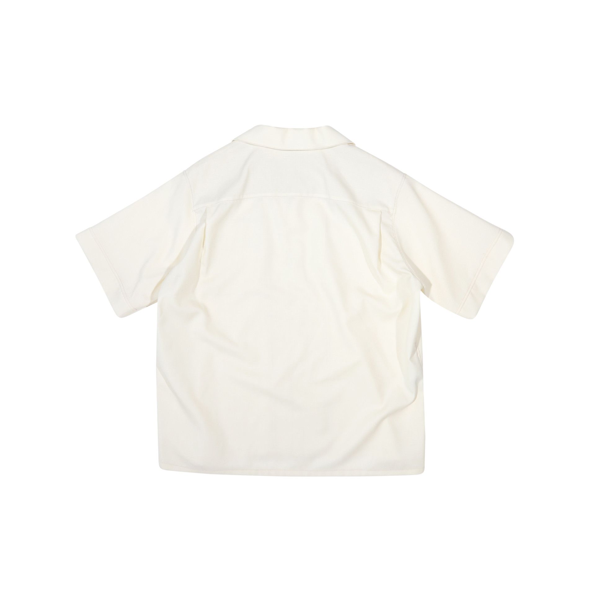 Marni Creme White Tropical Wool Shortsleeve Shirt Size US M / EU 48-50 / 2 - 2 Thumbnail