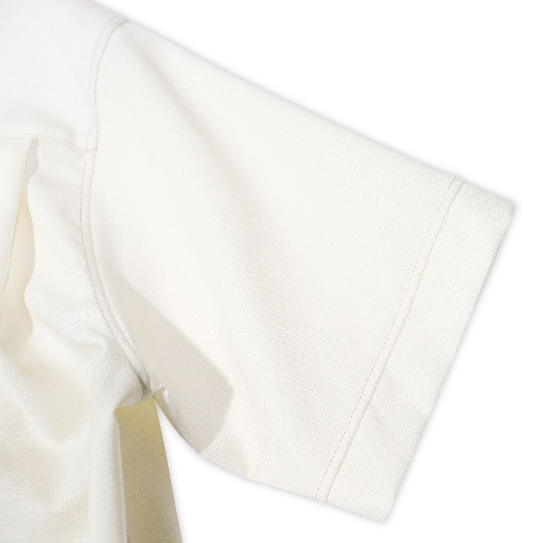 Marni Creme White Tropical Wool Shortsleeve Shirt Size US M / EU 48-50 / 2 - 6 Thumbnail