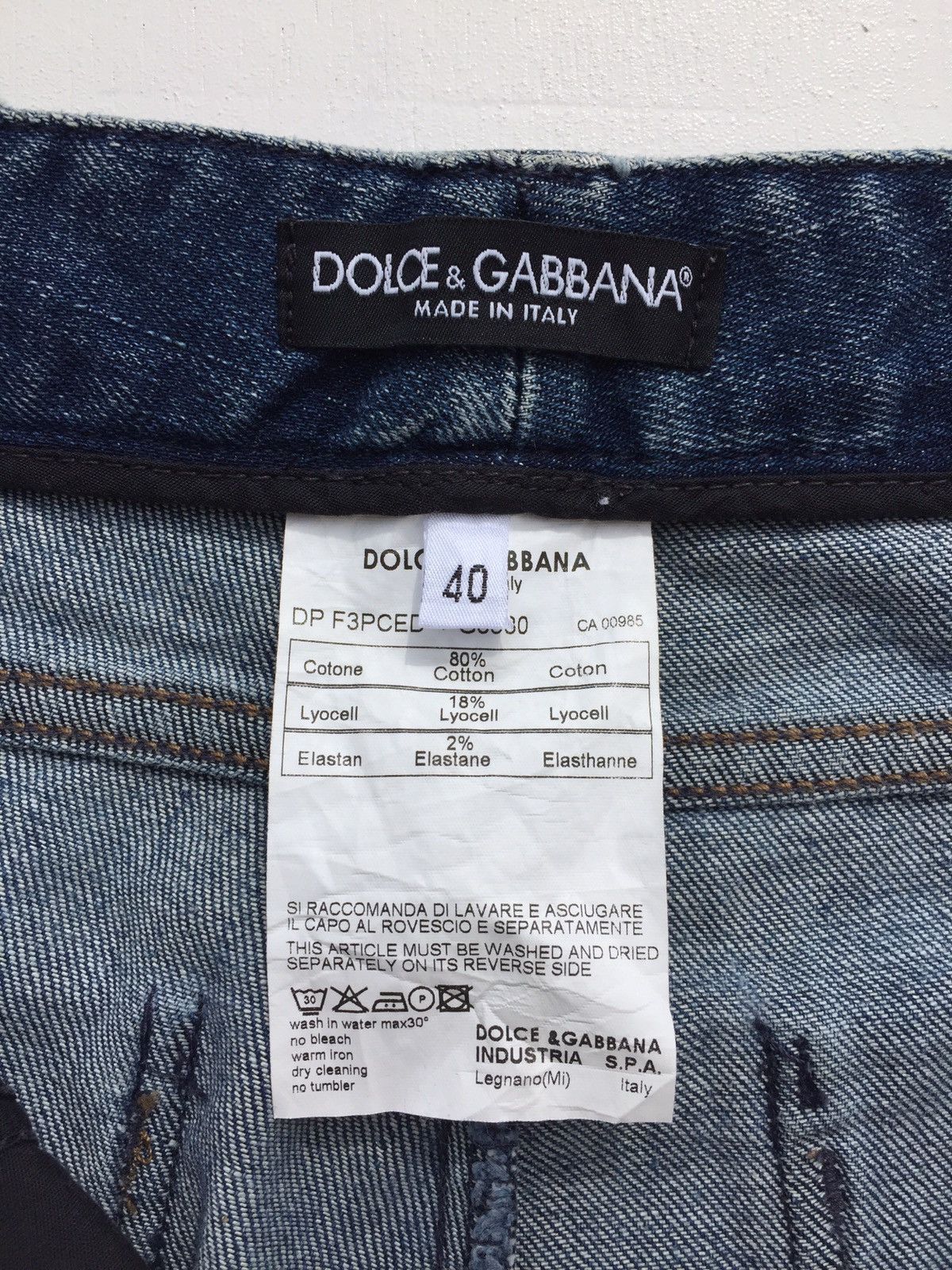 Dolce & Gabbana Dolce & Gabbana Blue Jeans Made in Italy 121 Size US 29 - 10 Thumbnail