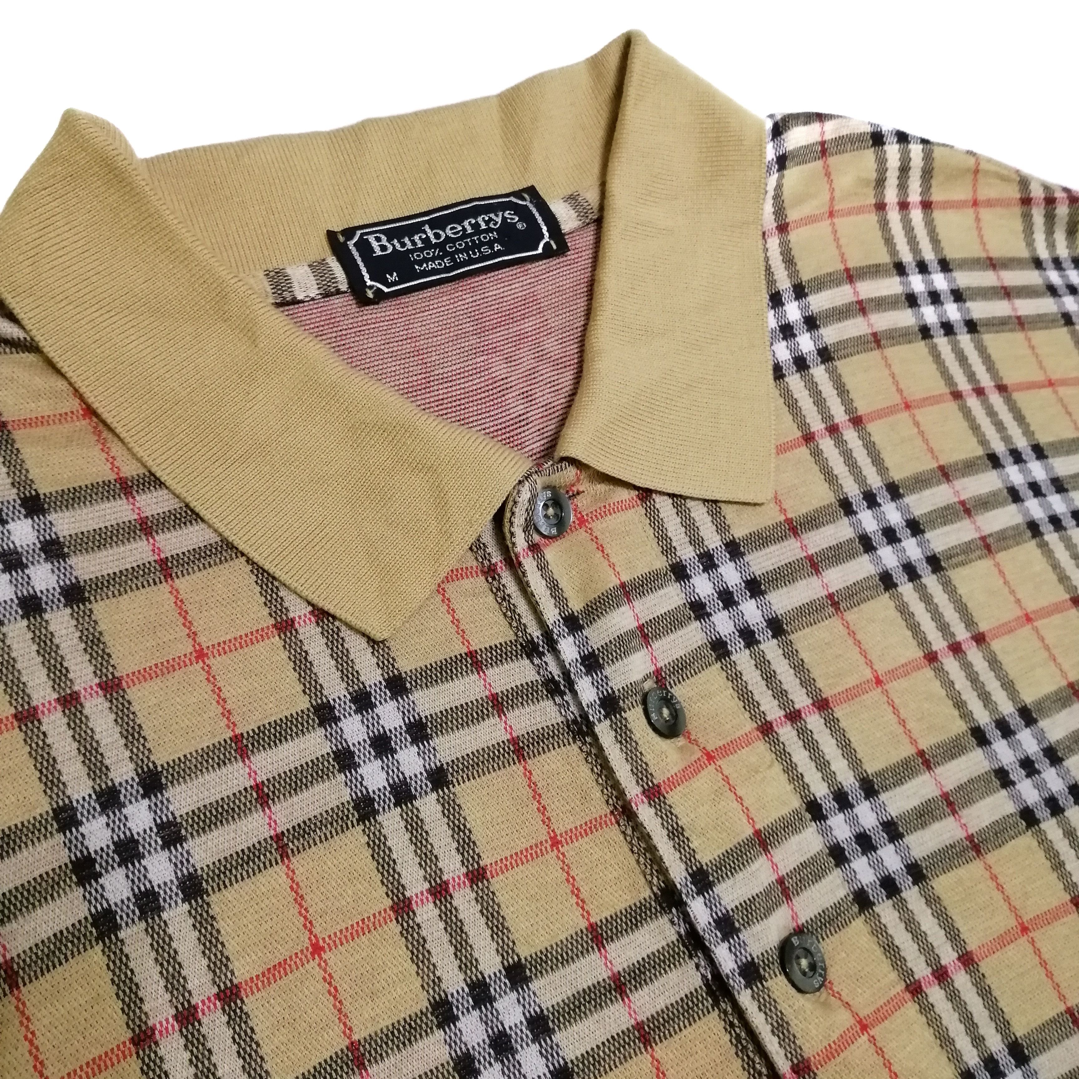 Burberry 🔥Vintage Burberrys Nova checked polos long shirt Size US M / EU 48-50 / 2 - 4 Thumbnail
