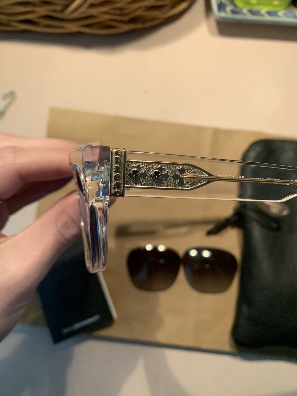 Chrome Hearts × Designer *RARE* Chrome Hearts Midixathrill II Sunglasses Size ONE SIZE - 3 Thumbnail