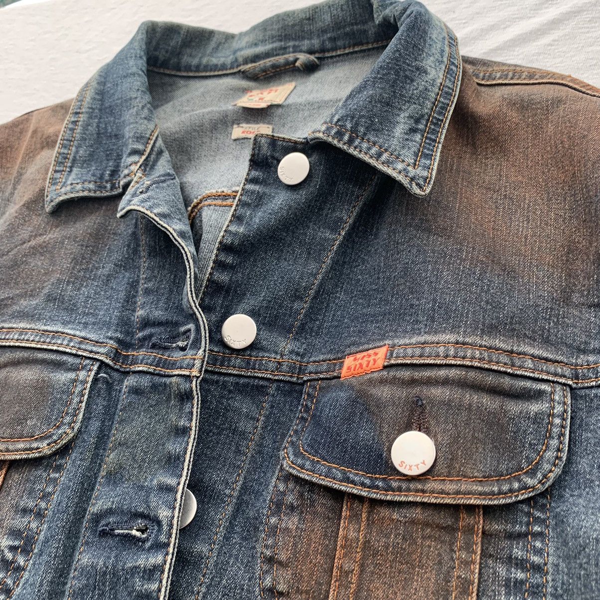 Miss Sixty × Vintage Made in Italy Y2K Denim Jacket! In EUC! Size L / US 10 / IT 46 - 2 Thumbnail
