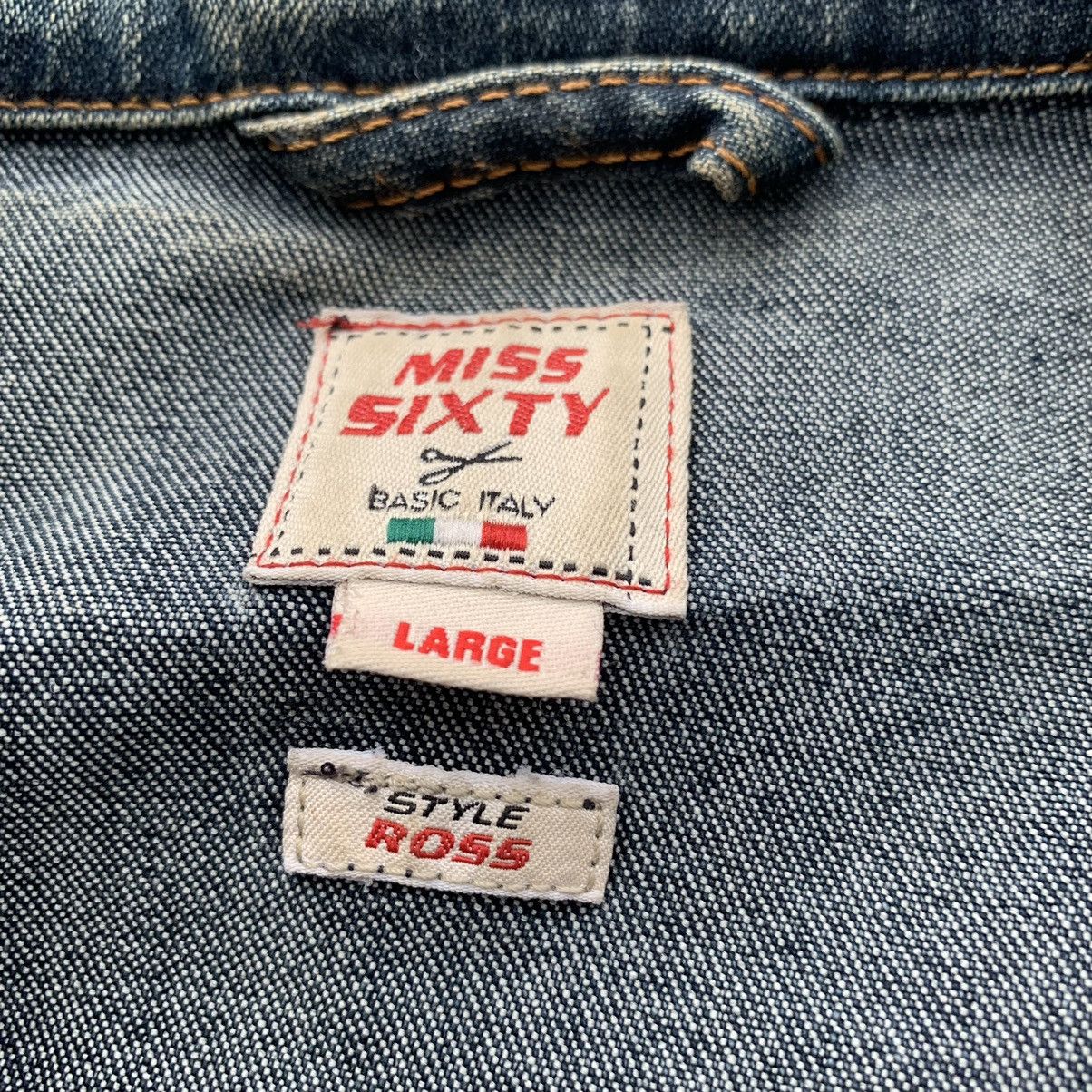Miss Sixty × Vintage Made in Italy Y2K Denim Jacket! In EUC! Size L / US 10 / IT 46 - 4 Thumbnail