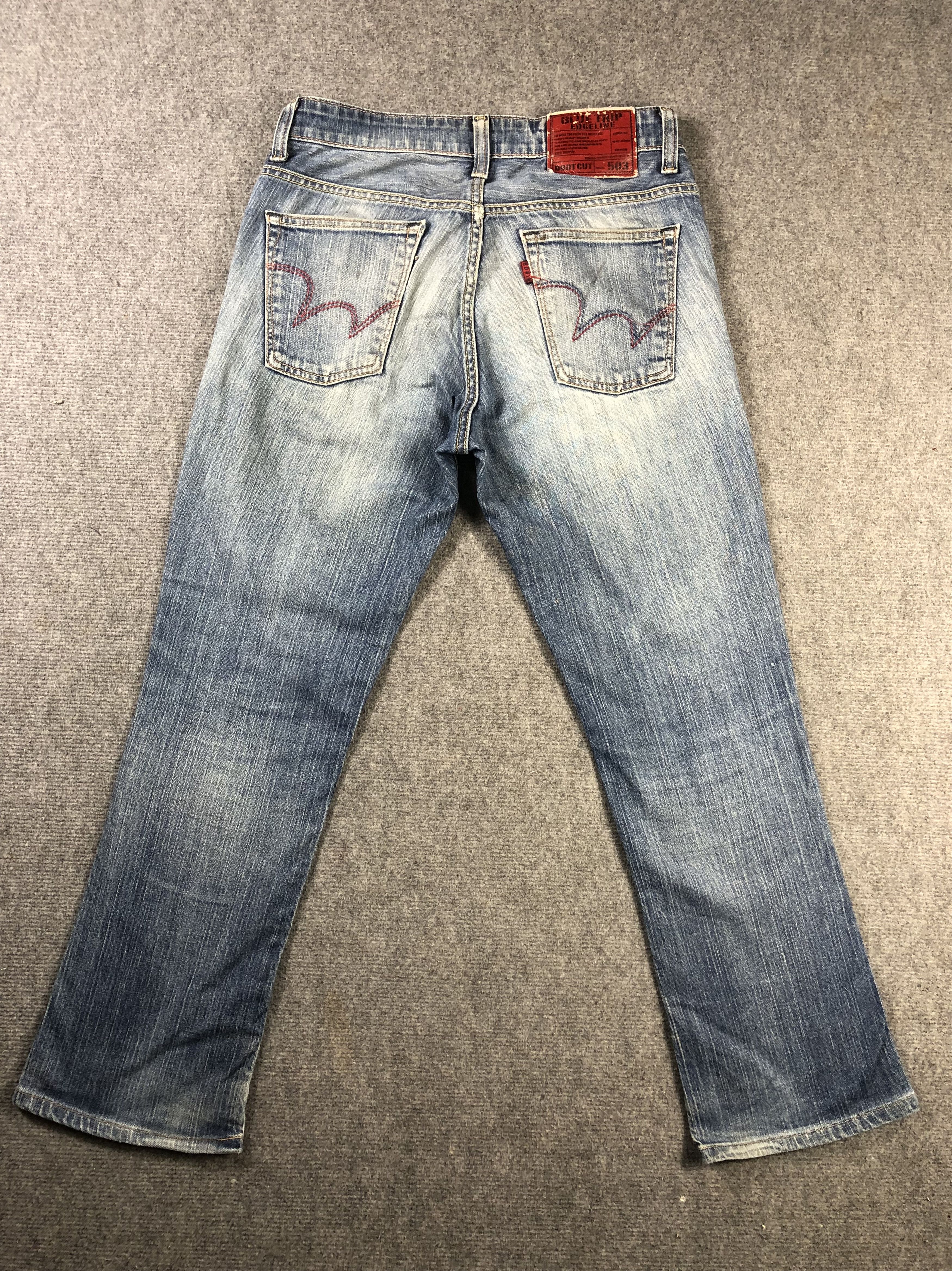 Other Edwin Blue Trip Bootcut Denim Jeans 34x28 Size US 34 / EU 50 - 12 Thumbnail