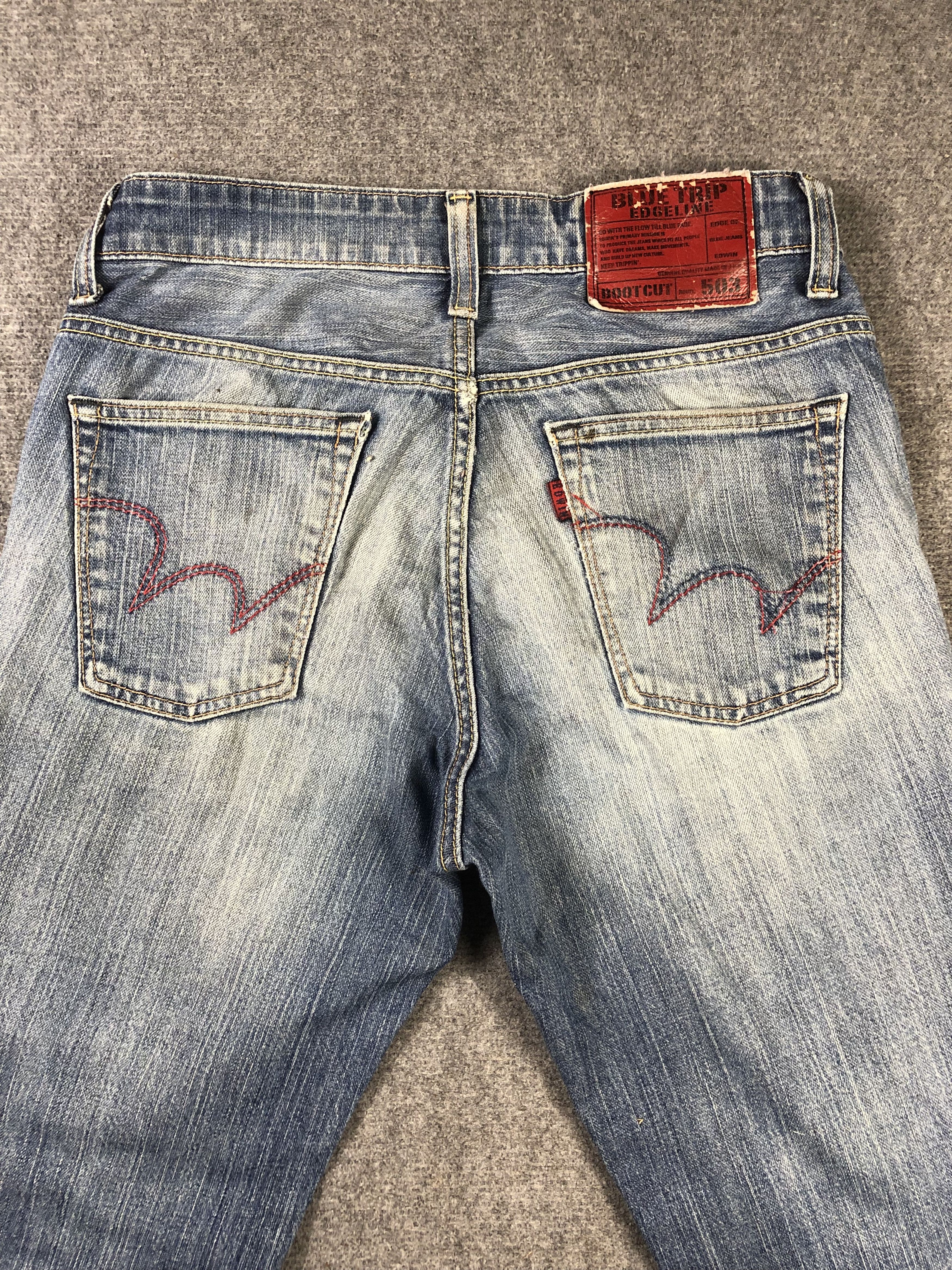 Other Edwin Blue Trip Bootcut Denim Jeans 34x28 Size US 34 / EU 50 - 9 Thumbnail
