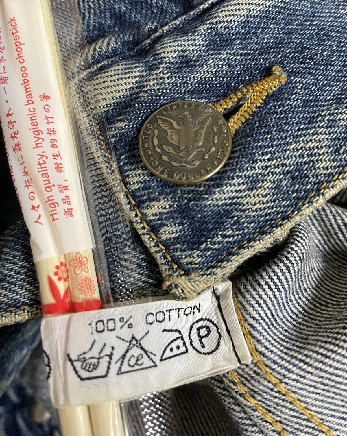 Katharine Hamnett London × Vintage Katharine Hamnett Trucker Denim Jacket Vintage 80’ Size US L / EU 52-54 / 3 - 6 Thumbnail